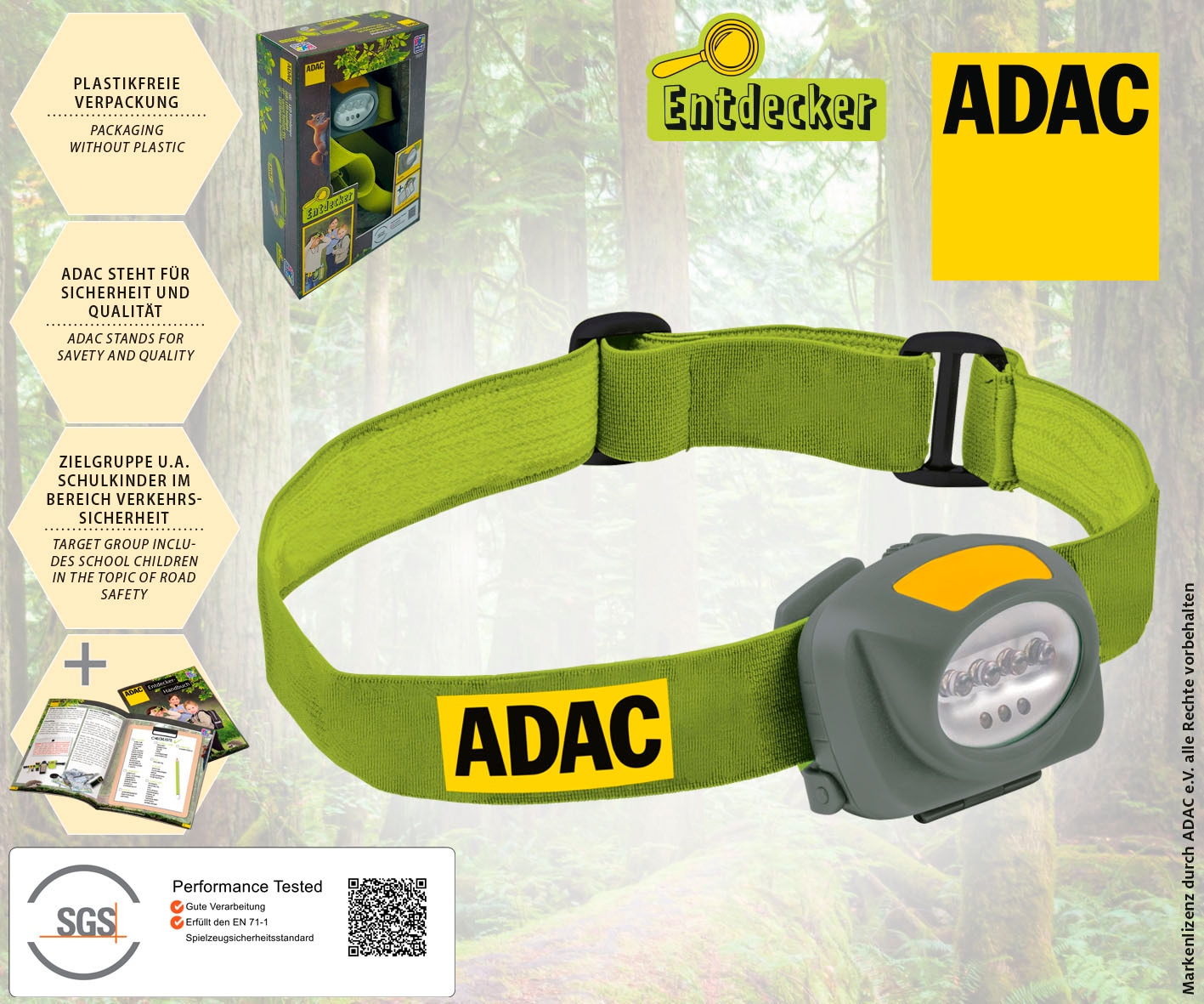 Happy People LED Stirnlampe »ADAC«