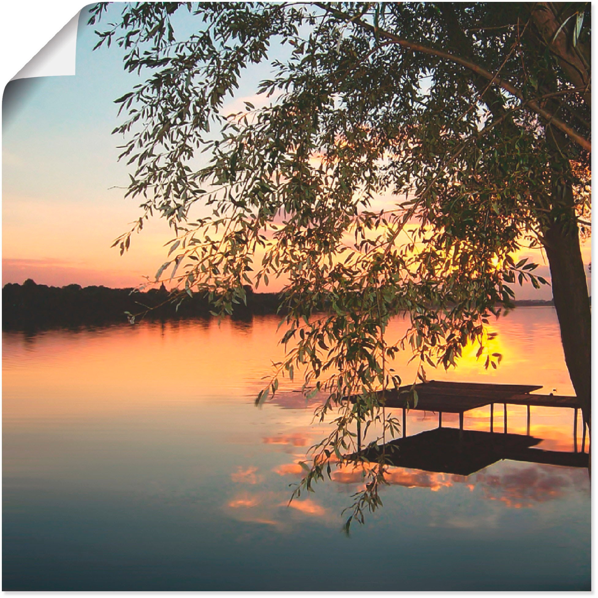 Image of Artland Wandbild »Landschaftsfotografie«, Gewässer, (1 St.), in vielen Grössen & Produktarten -Leinwandbild, Poster, Wandaufkleber / Wandtattoo auch für Badezimmer geeignet bei Ackermann Versand Schweiz