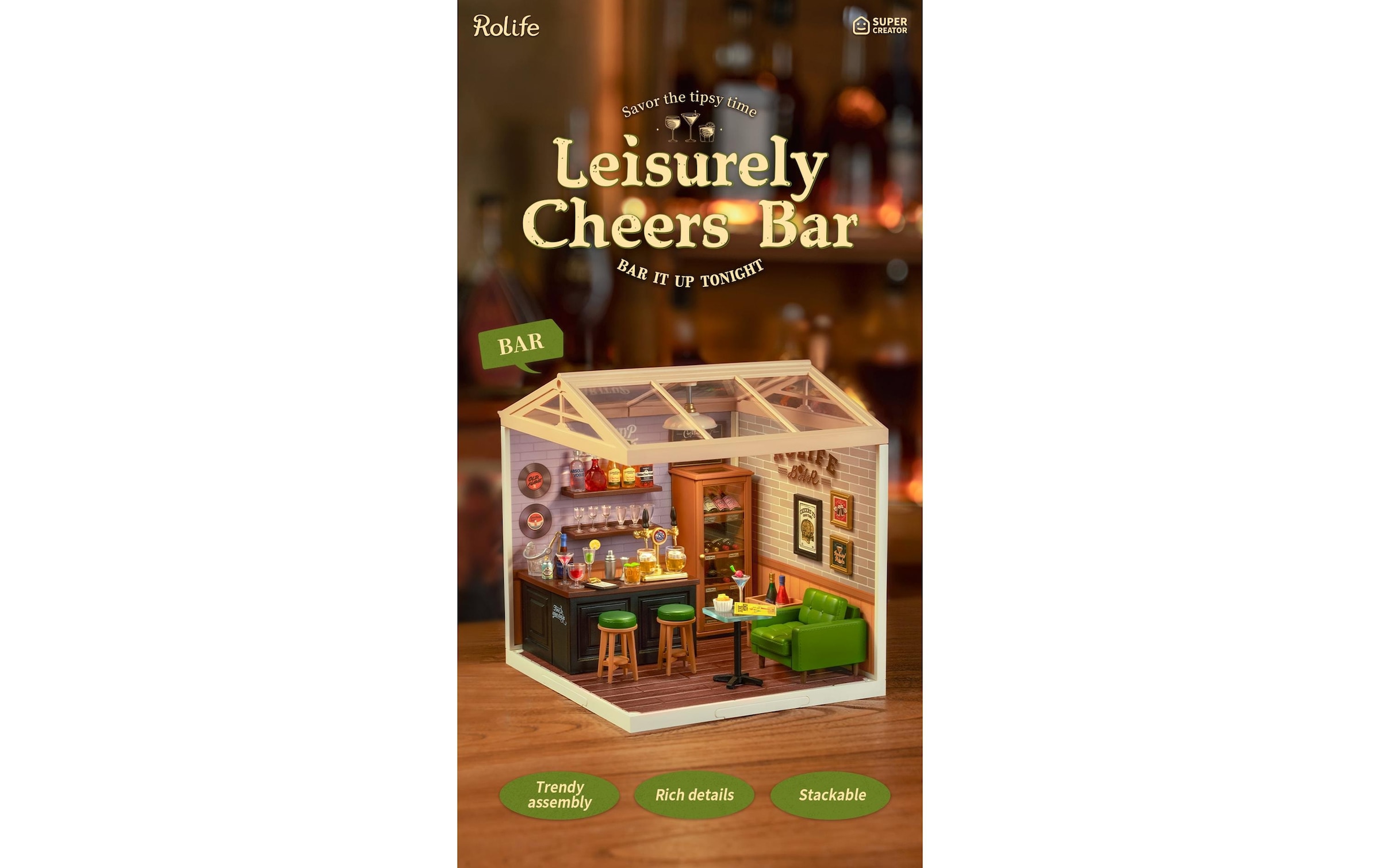   Modellbausatz »RoboTime Leisurely Cheers Bar«