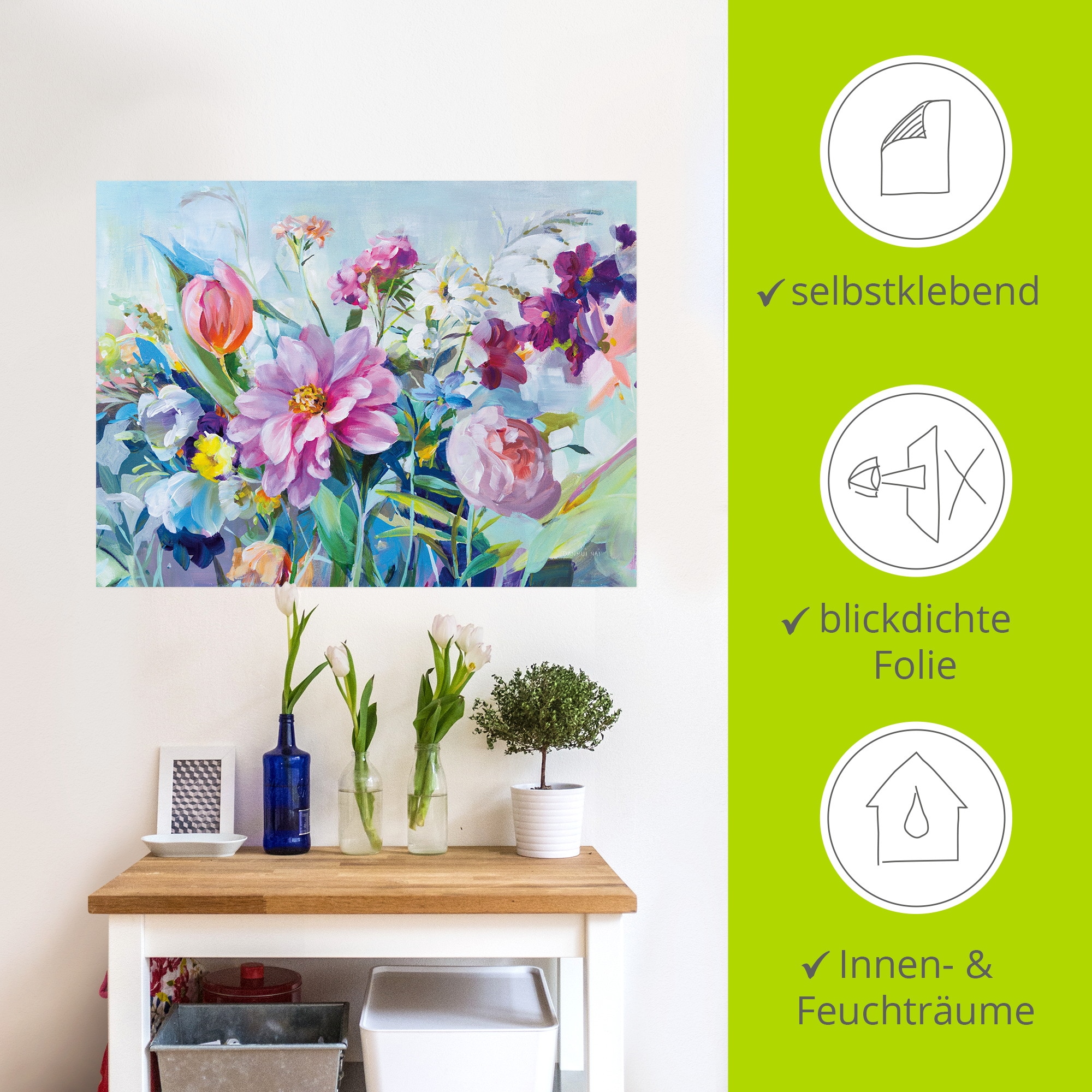 Artland Wandbild »High Summer Garden I« 1 Stk. tlg. als Alubild, Leinwandbild, Poster, Wandaufkleber in verschied. Grössen