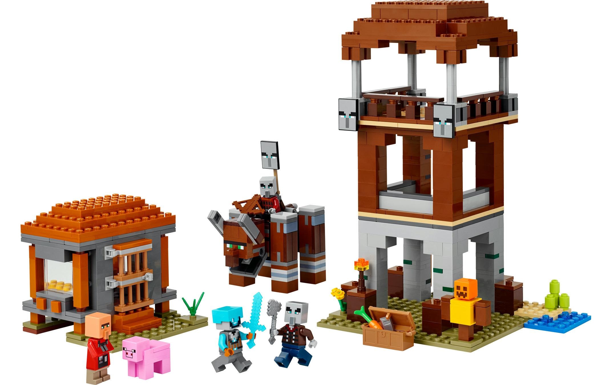LEGO® Spielbausteine »Minecraft Ein Verwüster am Plünderer-Aussenposten 21278«