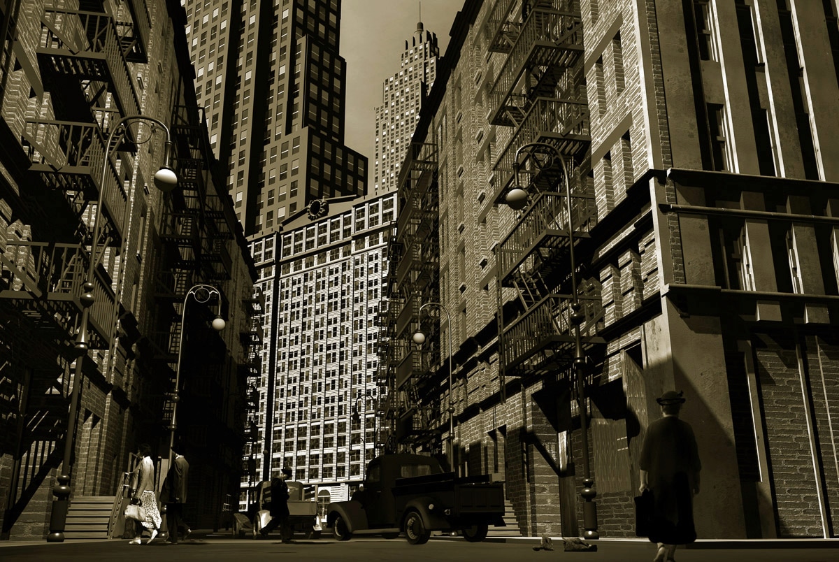 Image of Papermoon Fototapete "New York Schwarz & Weiss"