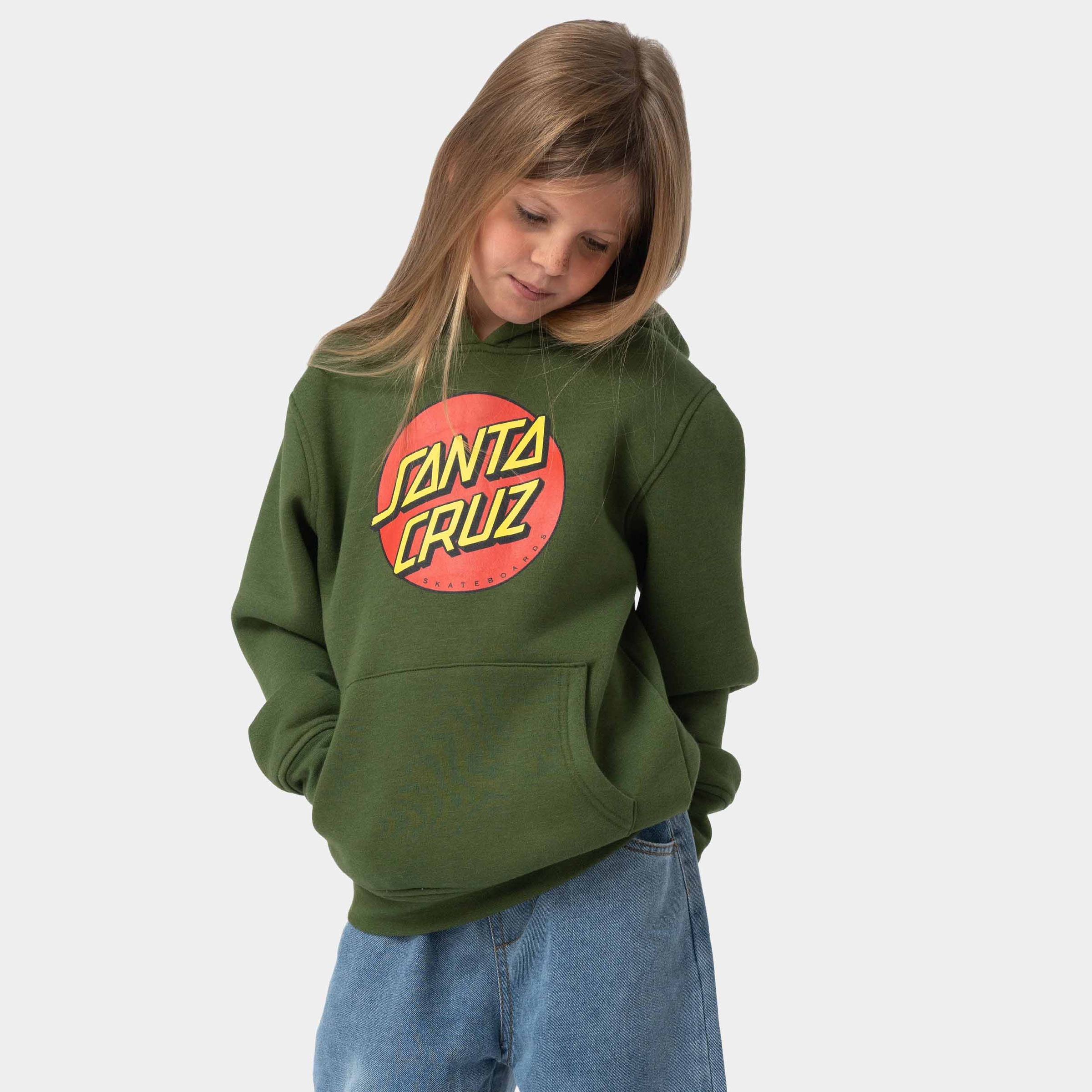 Image of Santa Cruz Kapuzensweatshirt "YOUTH CLASSIC DOT HOOD"