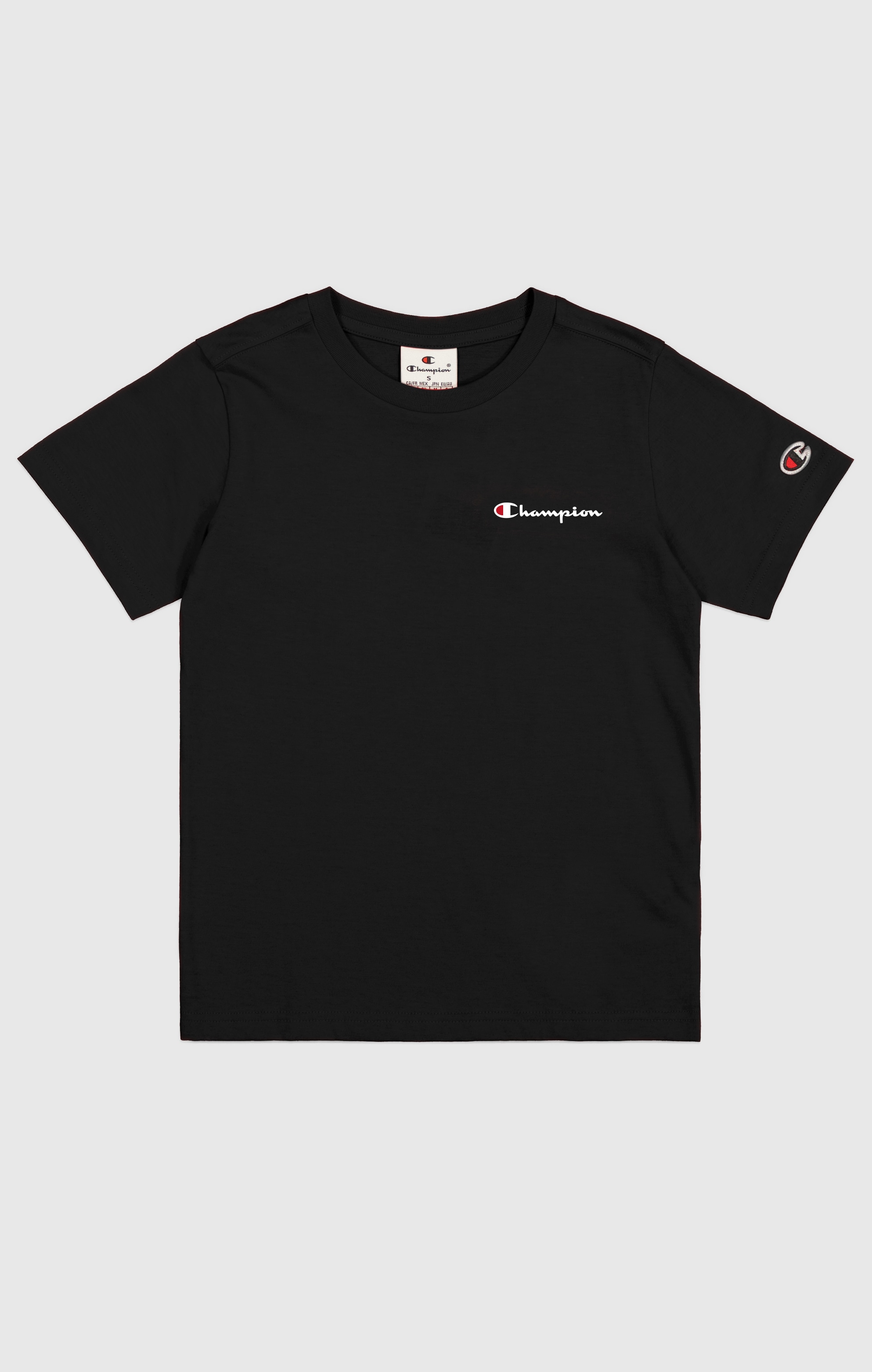 Champion T-shirt avec impressions logo, manches courtes, col rond, bord droit