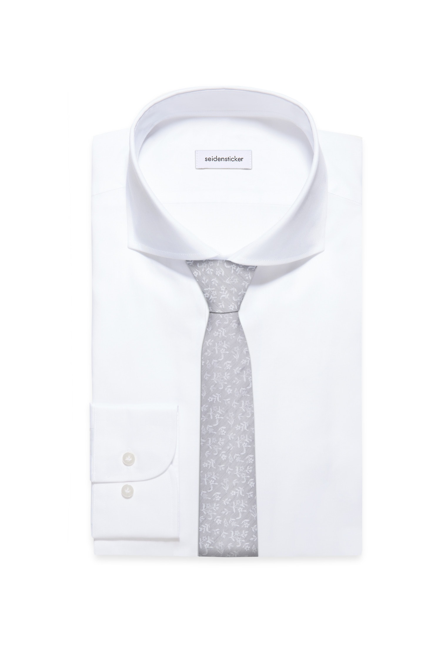 seidensticker Krawatte »Schwarze Rose« Breit (7cm) Kleinmuster