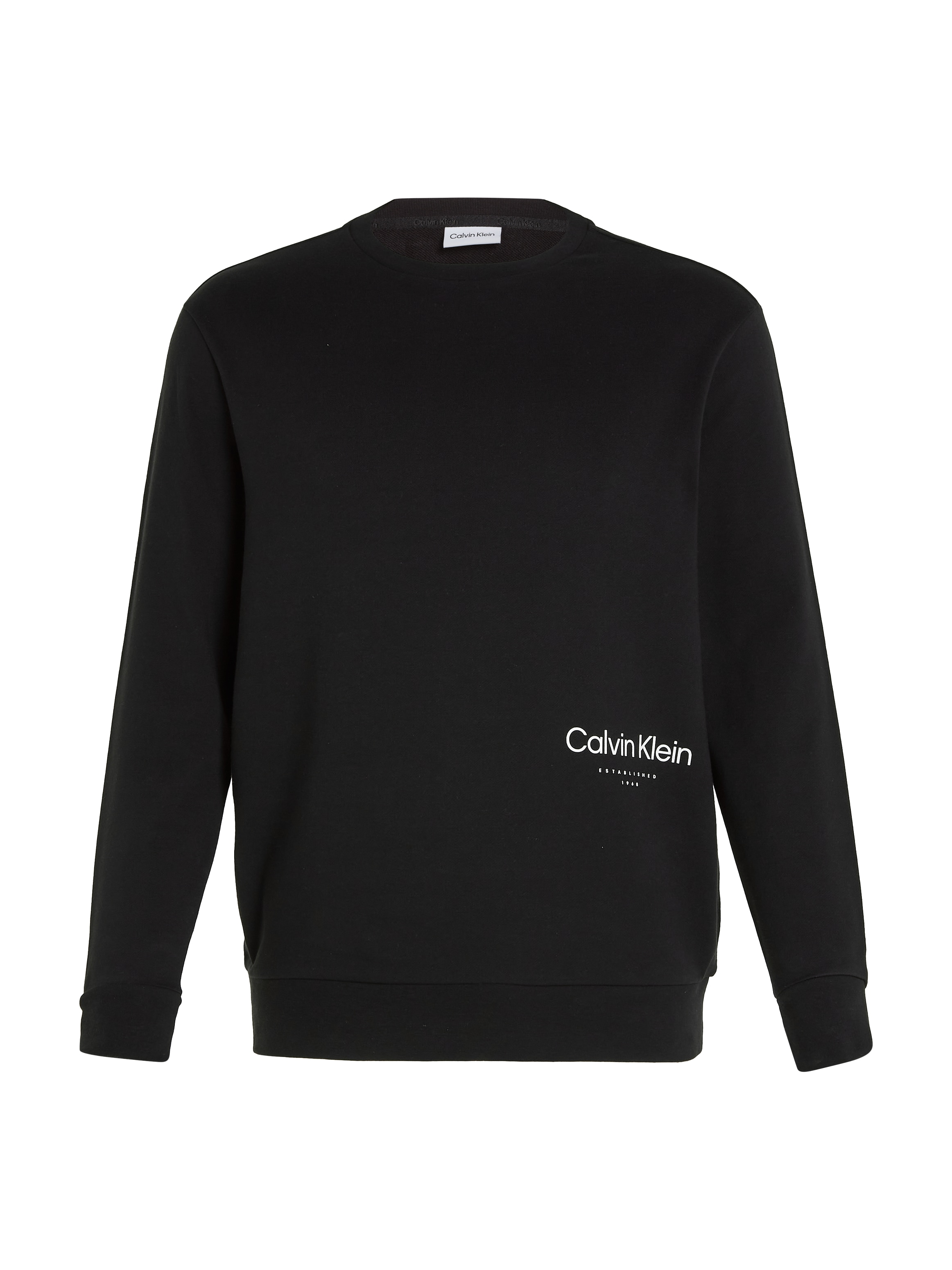 Calvin Klein Big&Tall Sweatshirt »BT_OFF PLACEMENT LOGO SWEATSHIRT«, in grossen Grössen mit Logoschriftzug