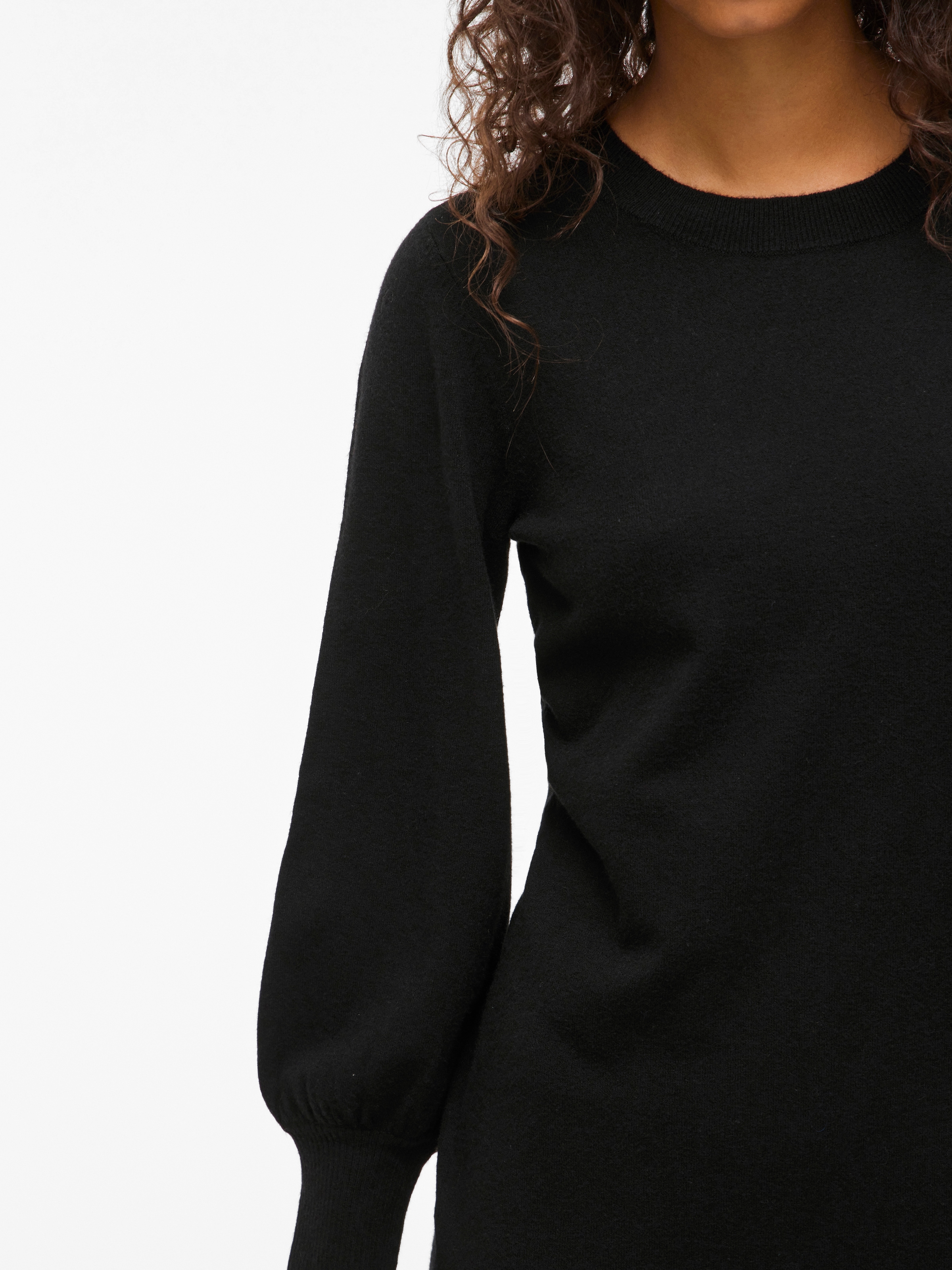 Vila Strickkleid »VIKERRY O-NECK KNIT DRESS - NOOS« Materialmix, regular fit