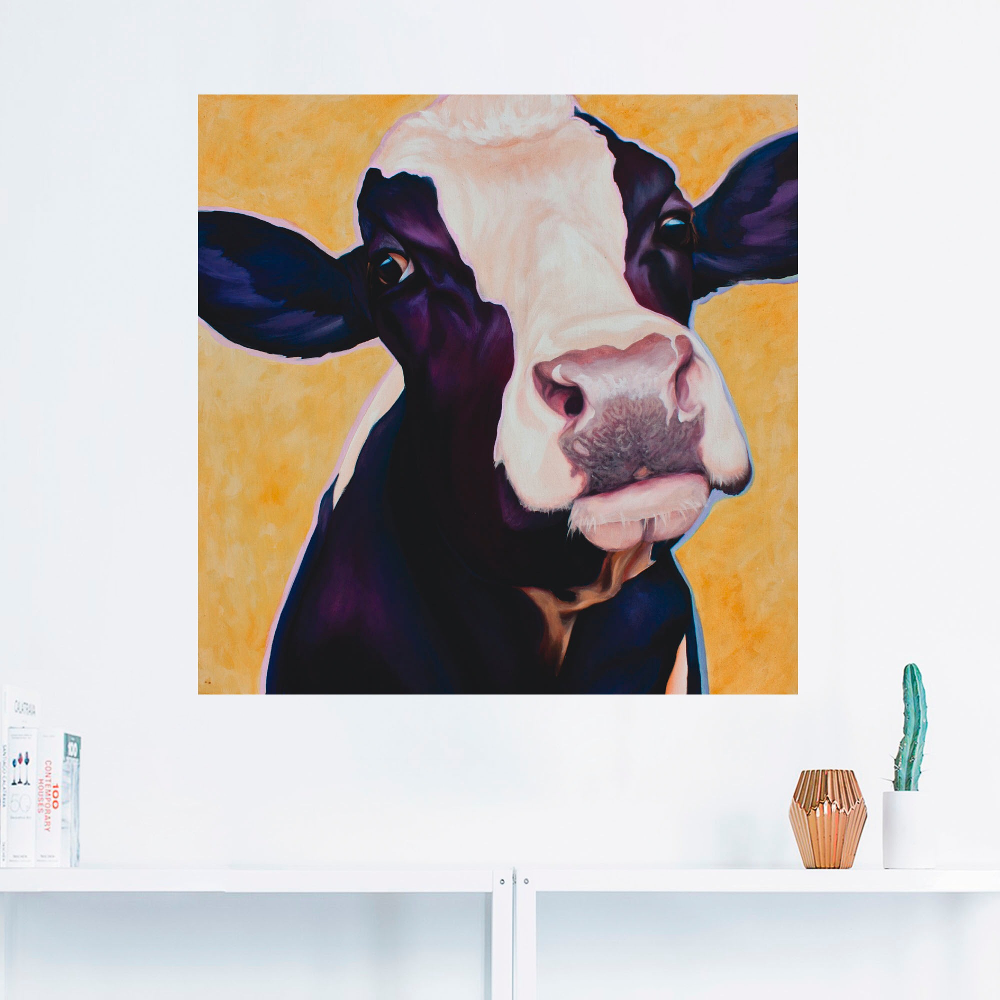 Artland Wandbild »Kuh Gertie«, Leinwandbild, Grössen als Wandaufkleber (1 in St.), Haustiere, versch. Poster jetzt kaufen oder
