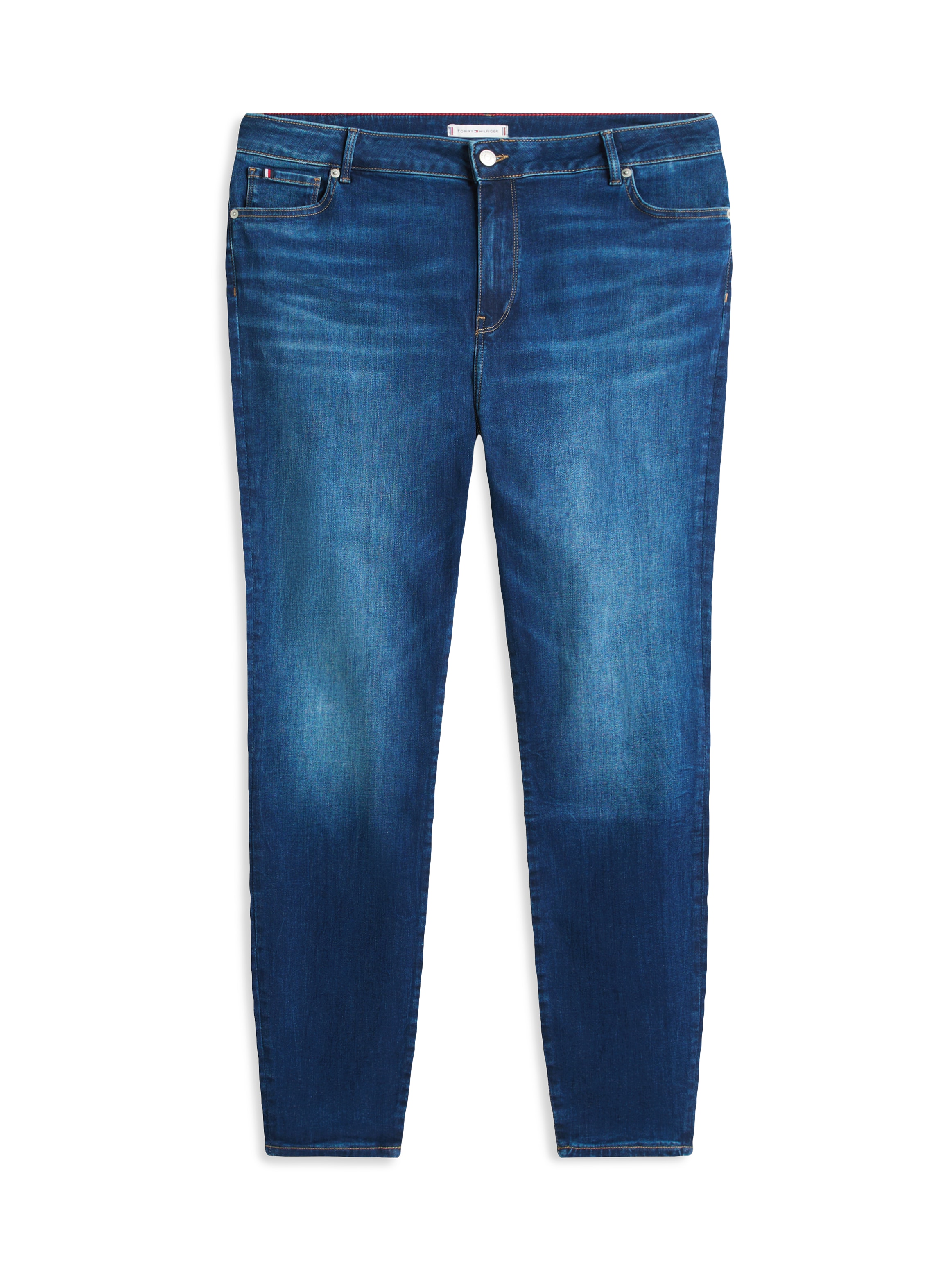 Tommy Hilfiger Curve Skinny-fit-Jeans »CRV DNM BLACK HARLEM U SKINNY HW«, in grossen Grössen