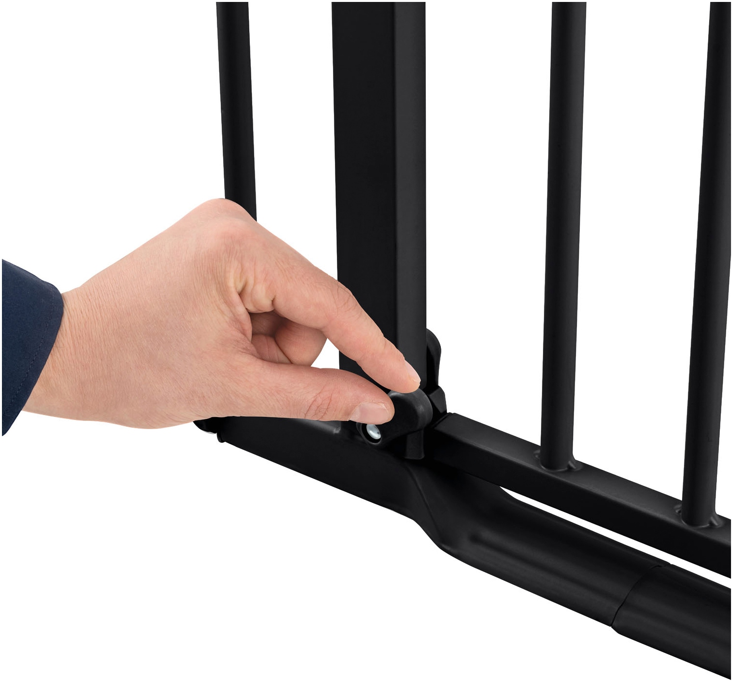 Hauck Türschutzgitter »Clear Step 2, Black« auch als Treppenschutzgitter verwendbar; 75-80 cm, flacher Durchgang