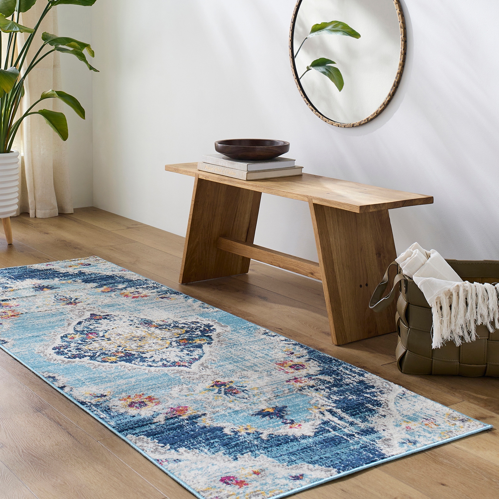 Livabliss Teppich »ADEN«, rechteckig, 10 mm Höhe, Vintage Orientteppich, Kurzflor Boho Wohnzimmerteppich, Läufer