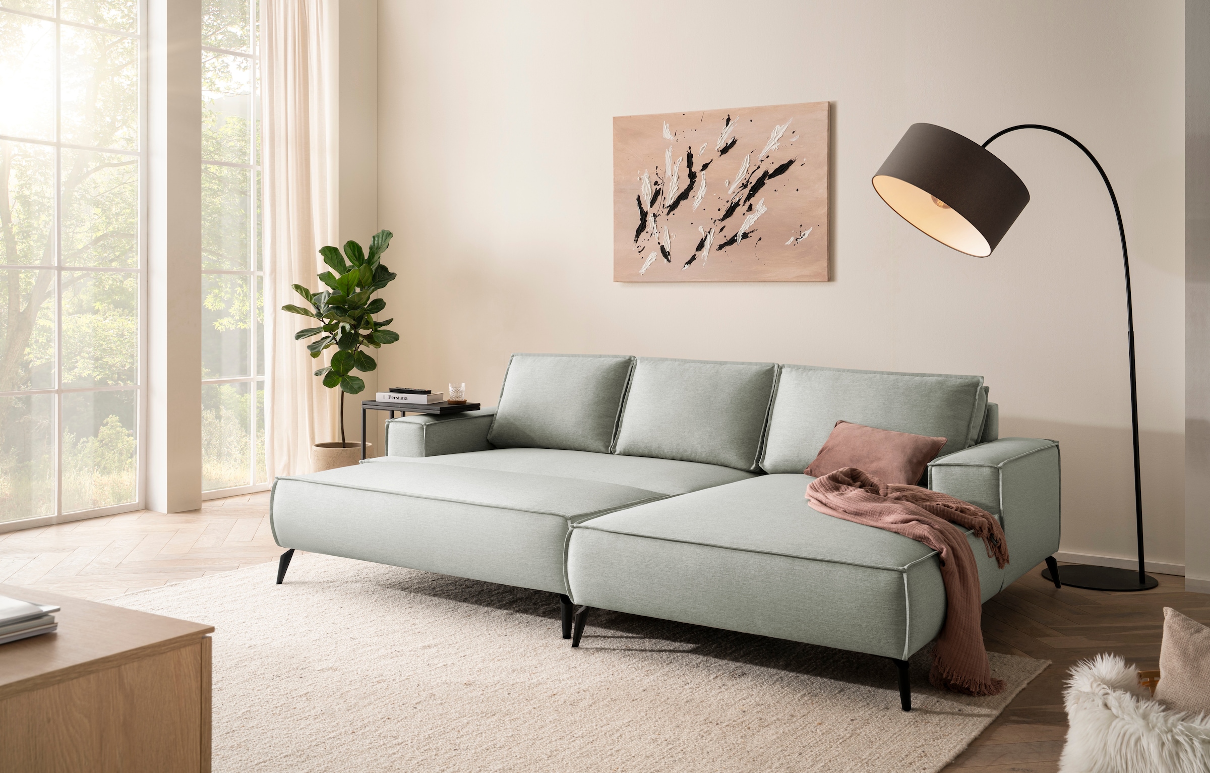 GOODproduct Sitzgruppe »TVINNU« Set,  Set, stellbar zum Schlafsofa (Krokodilverbinder)