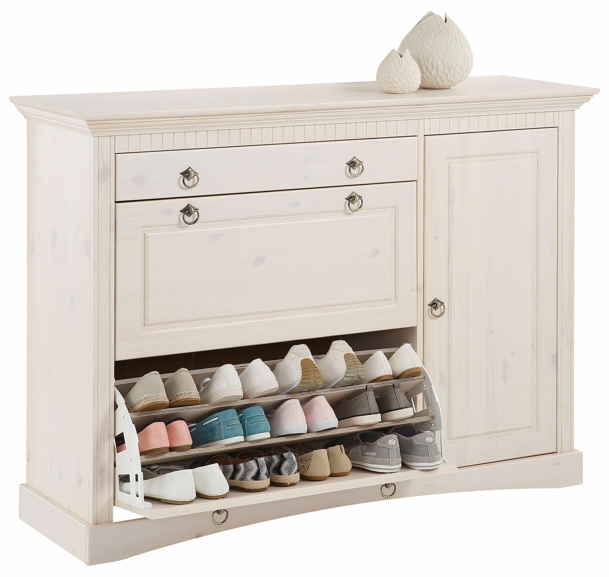 Image of Home affaire Schuhkommode »Rustic«, aus massiver Kiefer, 130 cm breit bei Ackermann Versand Schweiz