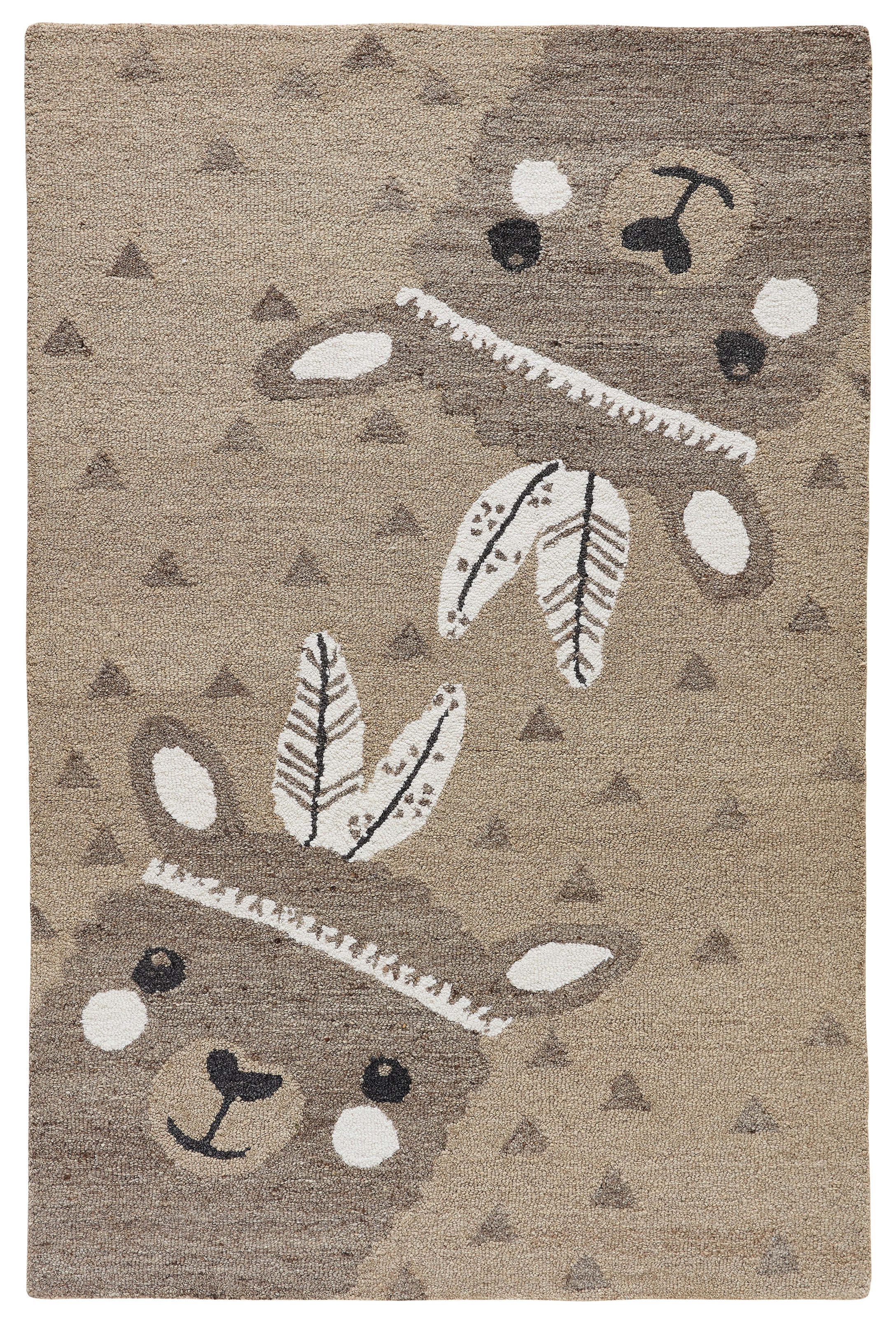 THEKO Kinderteppich »Gaia Kids Alpaca« rechteckig 10 mm Höhe hangetuftet, reine Schurwolle, Motiv Alpaca, Kinderzimmer