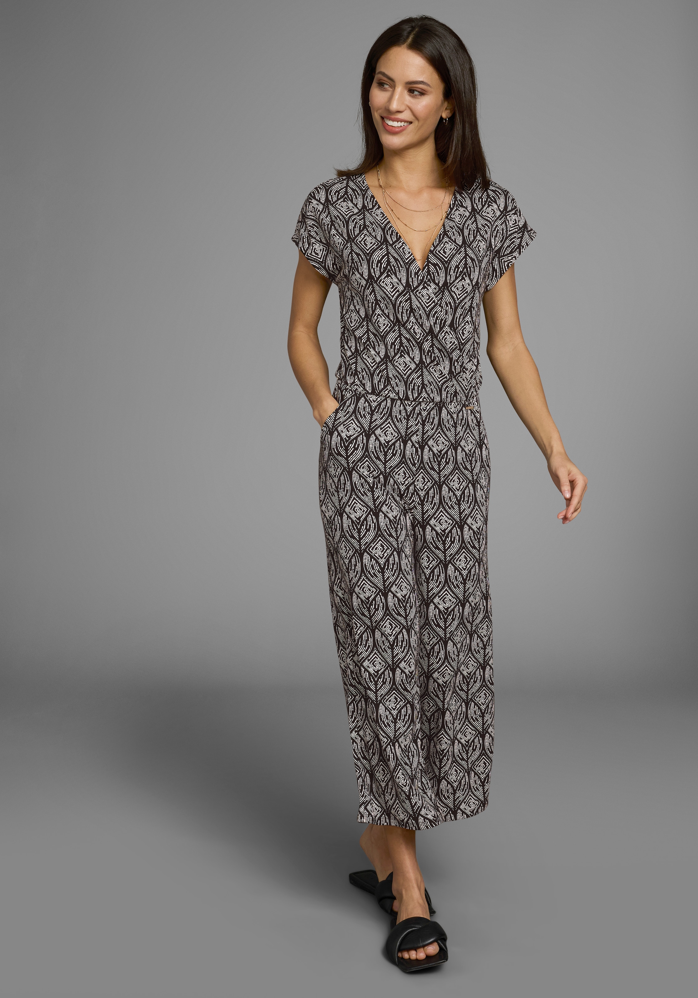 Image of Laura Scott Jumpsuit mit geometrischem Muster