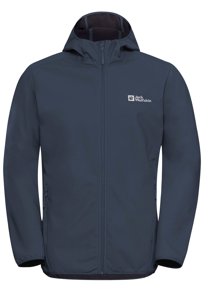 Jack Wolfskin Softshelljacke »BORNBERG HOODY M« mit Kapuze mit Kapuze, winddicht, wasserabweisend, atmungsaktiv