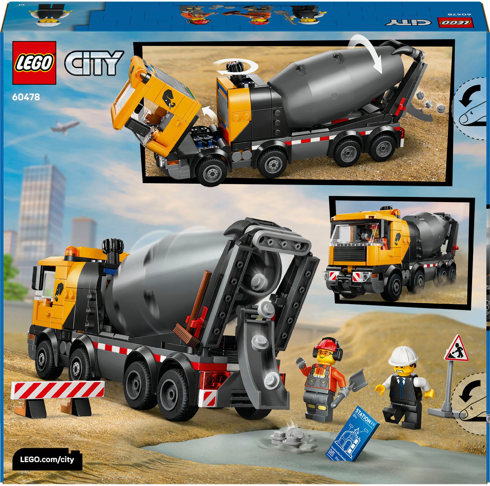LEGO® Pions de construction »Betonmischer (60478), LEGO City« Made in Europe