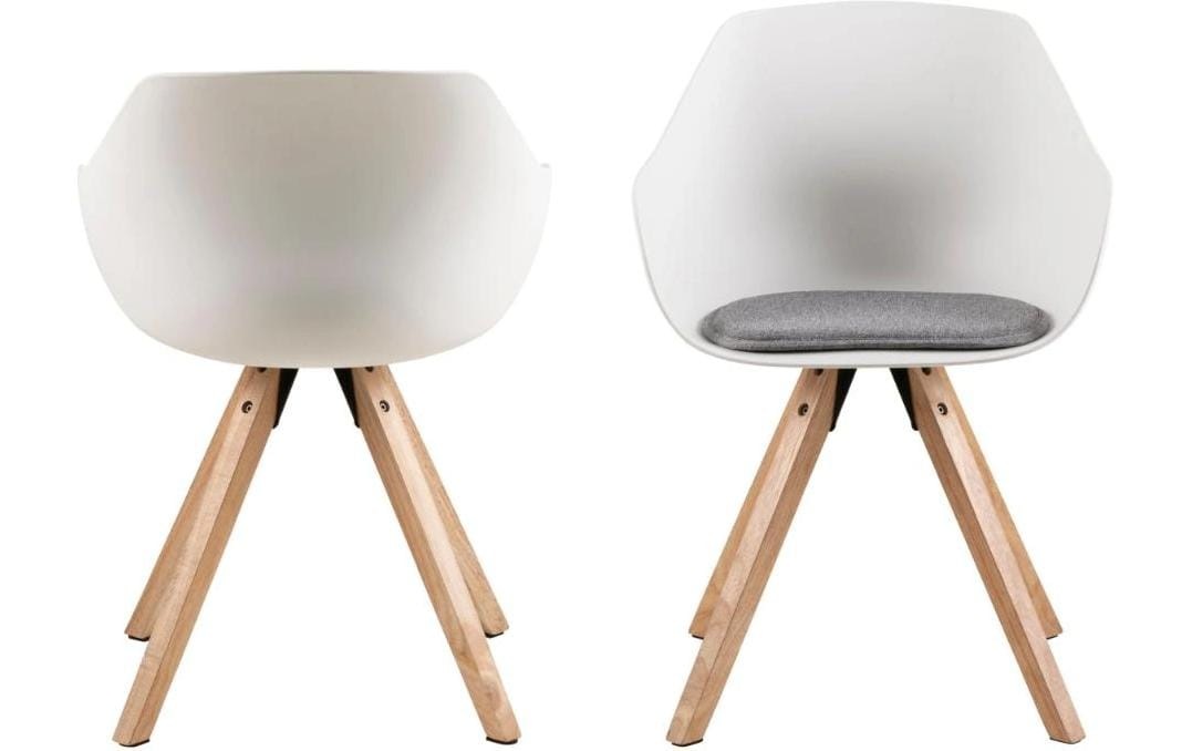 AC Design Stuhl »Tina 2 Stück« () 2 Stk.Komfortabler Esszimmerstuhl mit Armlehne und Kissen