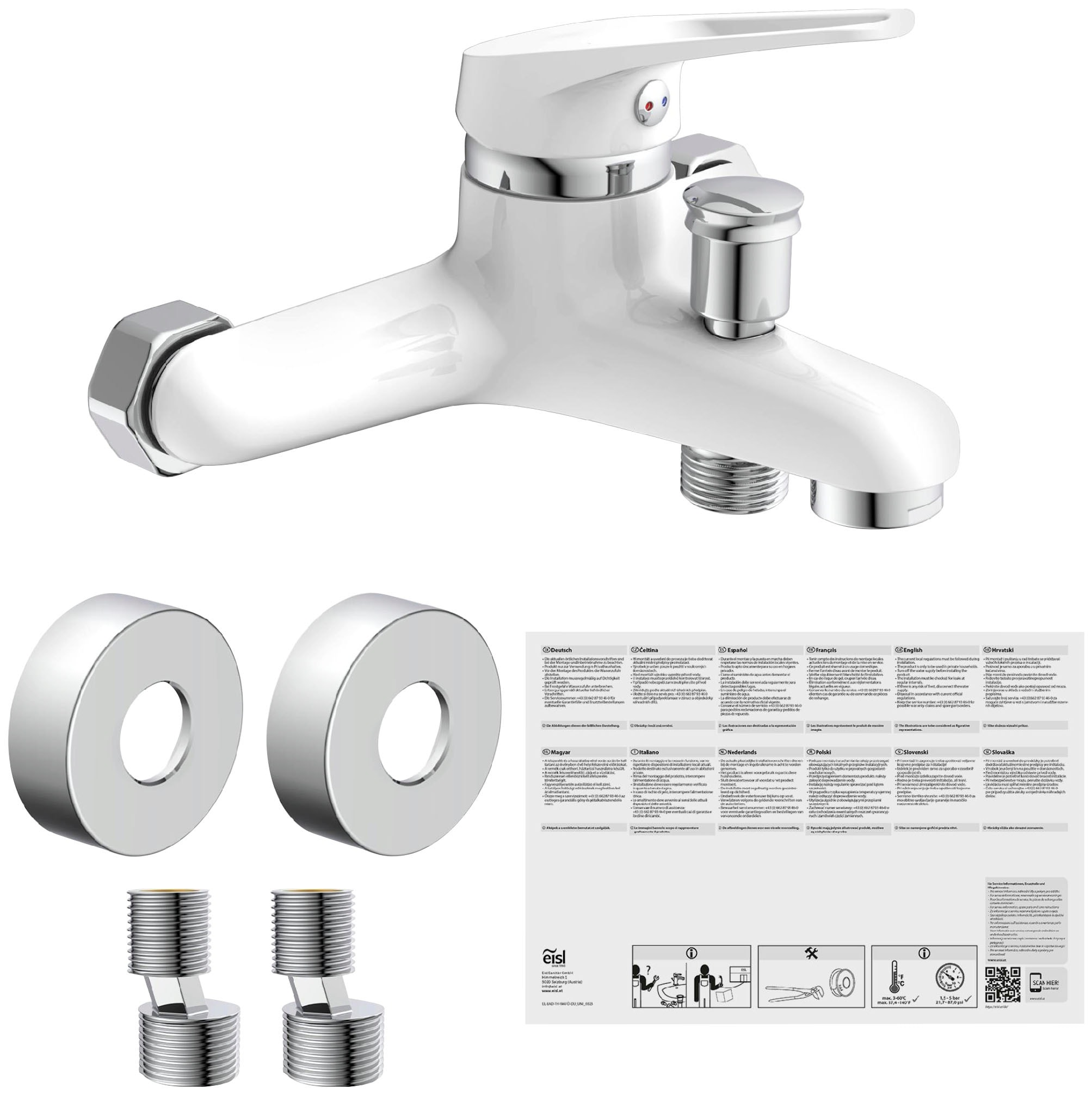 Eisl Robinetterie de salle de bain »3-teilige Serie SPEED« Ensemble,  silencieux, buse mixte de marque