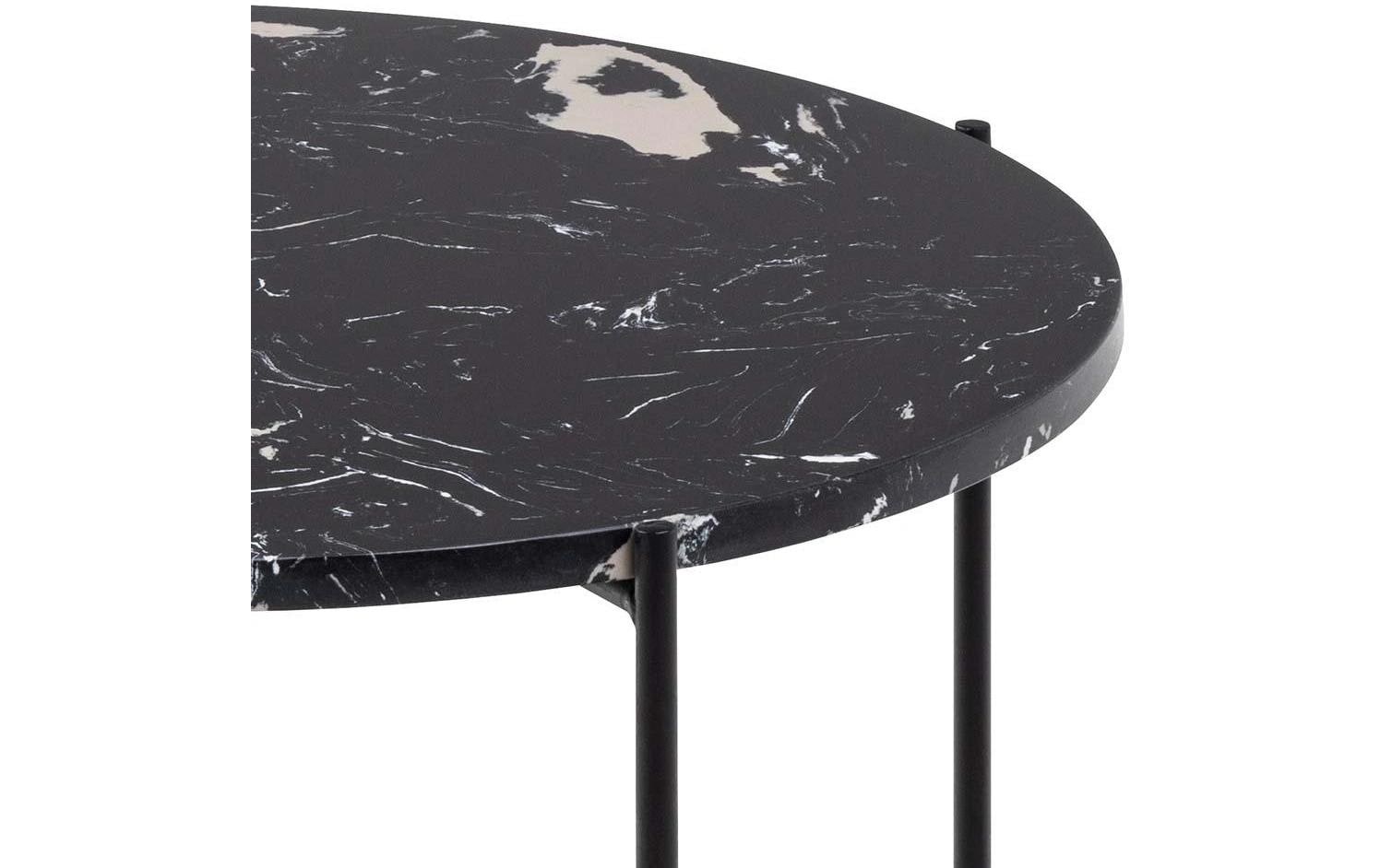 AC Design Beistelltisch »Avila« Ecktisch, rund, Tischplatte aus Marmorstein, T: 52 cm