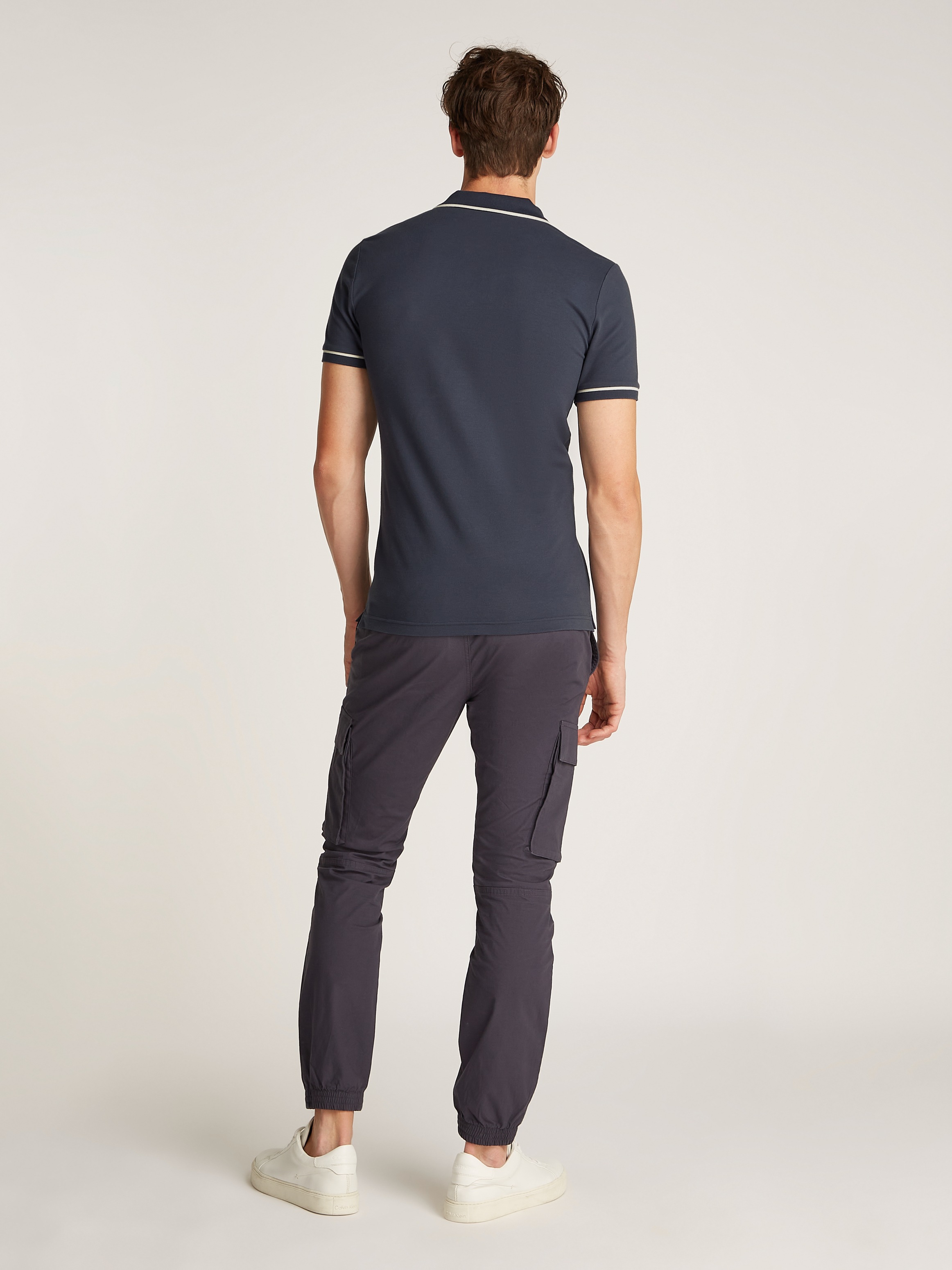 Calvin Klein Jeans Poloshirt »TIPPING SLIM POLO« mit Logomarkenlabel