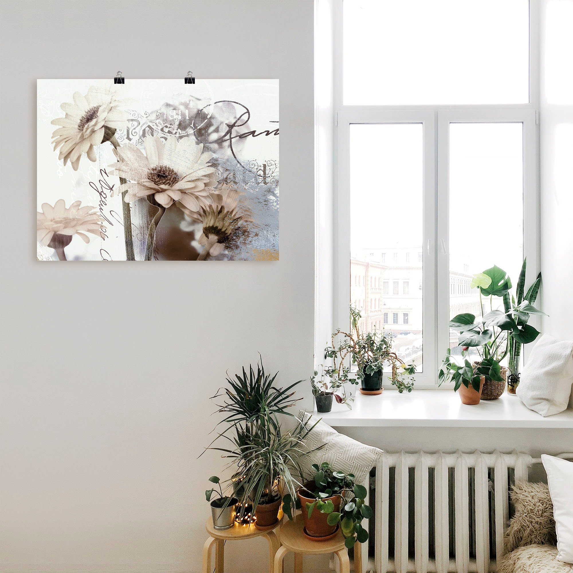 Artland Wandbild oder kaufen Leinwandbild, Poster Wandaufkleber günstig (1 versch. St.), in als »Gerberas_Detail«, Grössen Blumenbilder