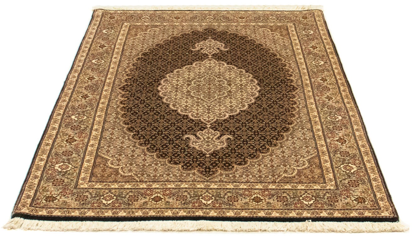 Image of morgenland Orientteppich »Perser - Täbriz - 148 x 102 cm - hellbraun«, rechteckig, 10 mm Höhe, Wohnzimmer, Handgeknüpft, Einzelstück mit Zertifikat bei Ackermann Versand Schweiz