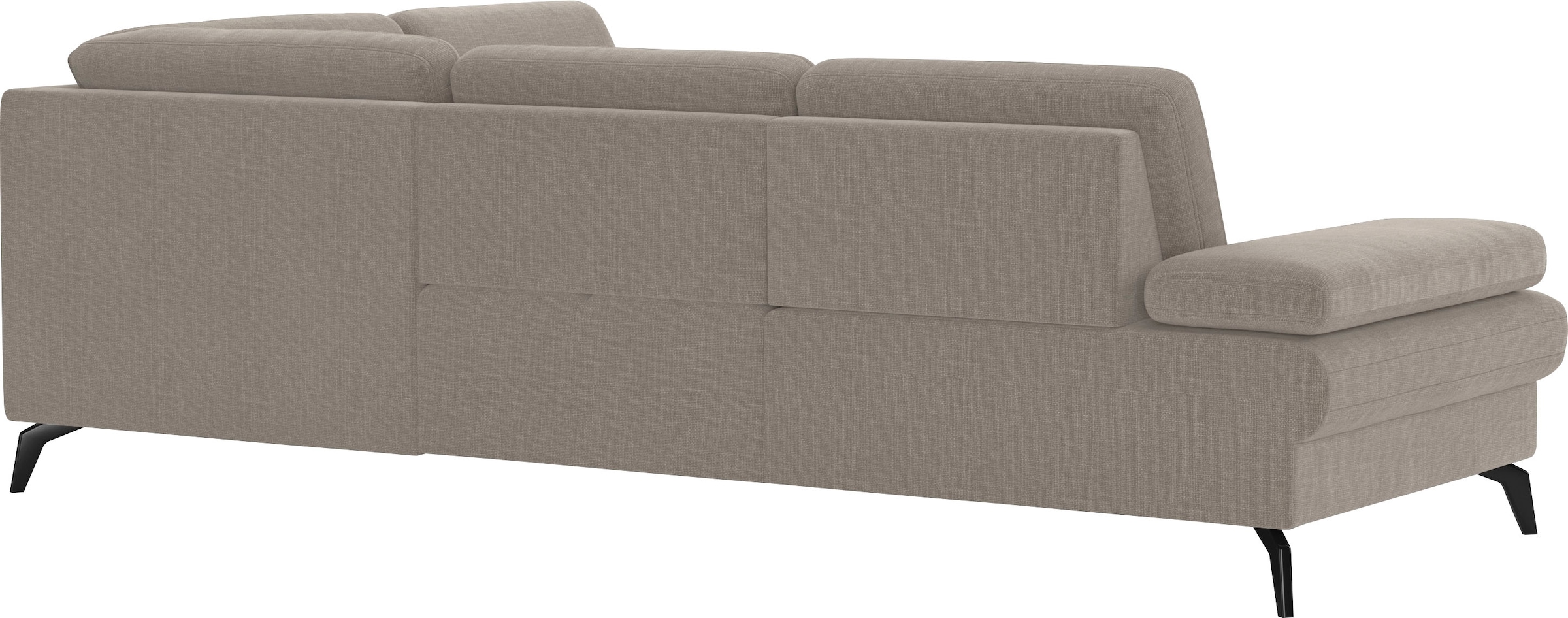 sit&more Ecksofa »Morris L-Form, inkl. Sitztiefenverstellung« wahlweise mit Armteilverstellung, Bettfunktion & Bettkasten