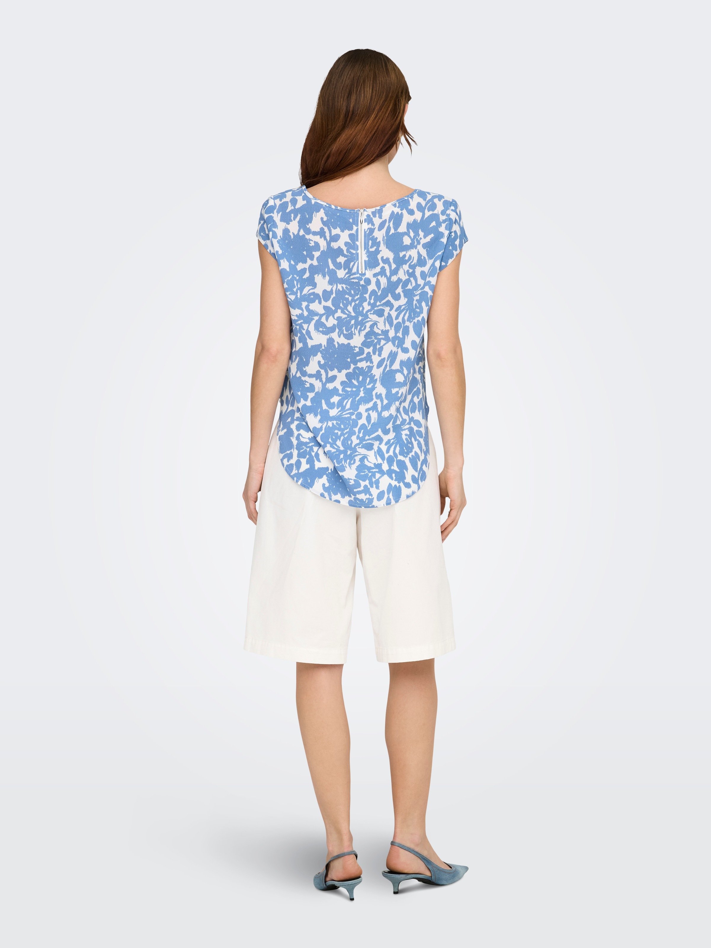 ONLY Shirtbluse »ONLVIC S/S AOP TOP NOOS PTM« mit Allover Druck