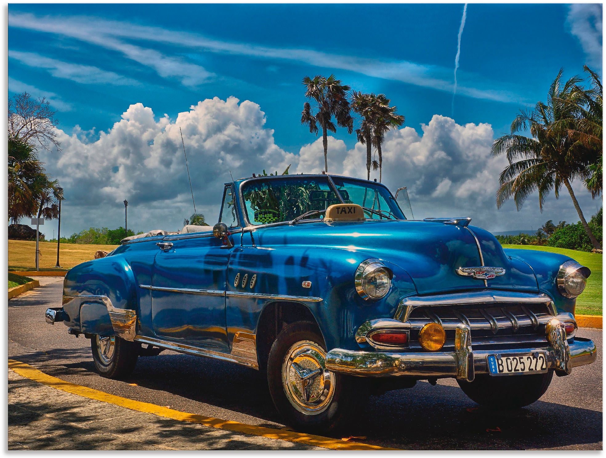 Image of Artland Wandbild "Havanna Flair" Auto 1 Stk. tlg. als Alubild, Leinwandbild in verschied. Grössen