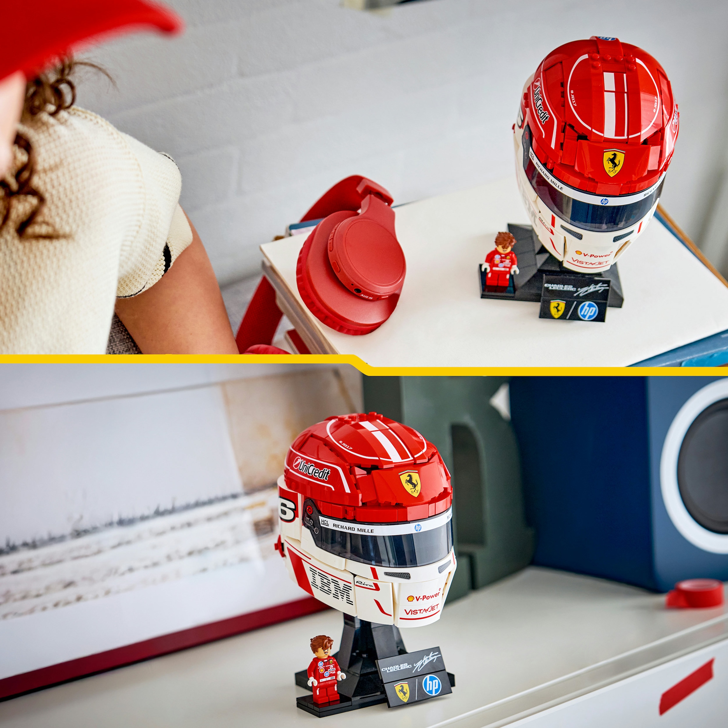 LEGO® Pions de construction »Scuderia Ferrari HP Charles Leclerc Helm (43014)« LEGO Editions Formula 1