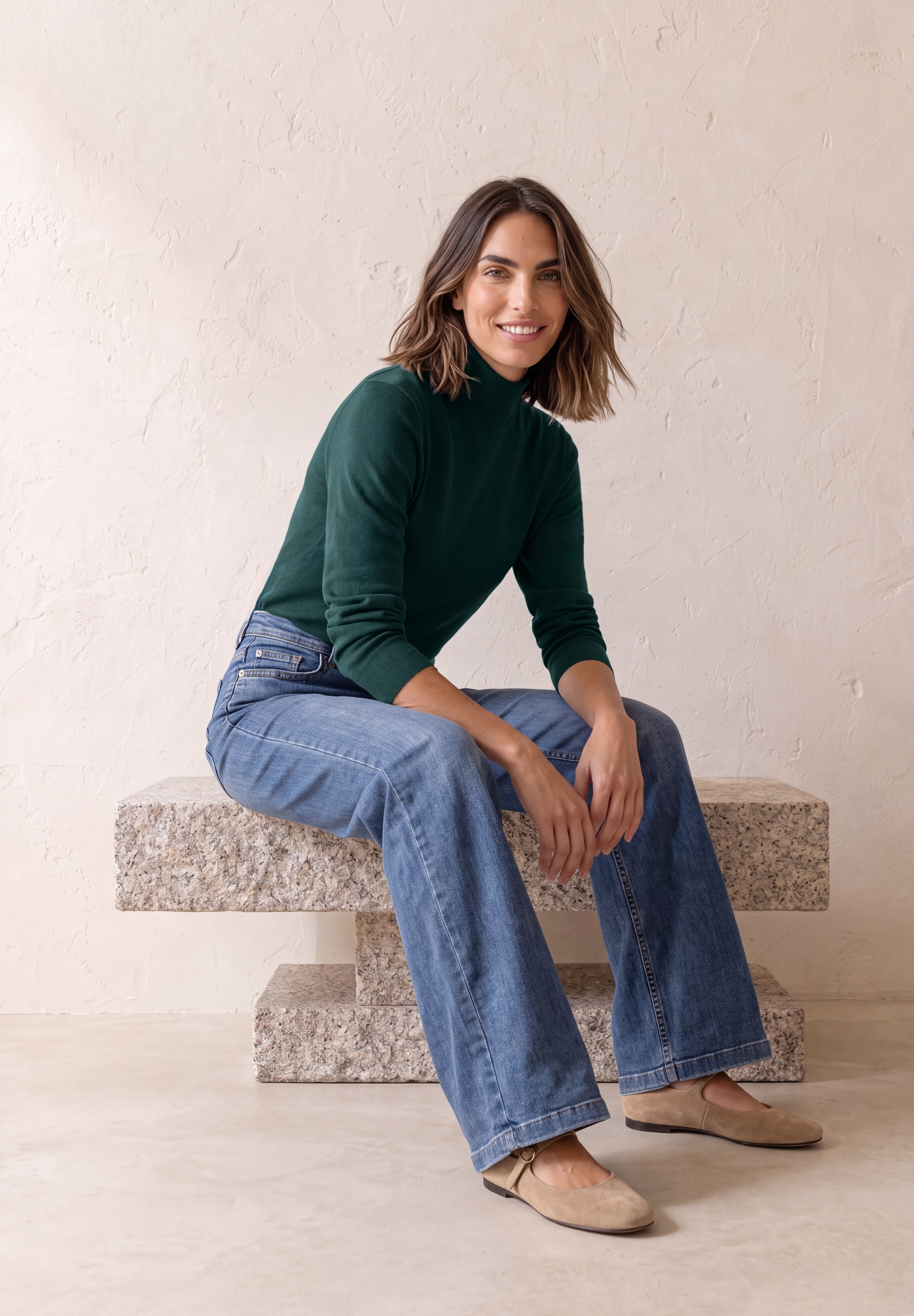 STREET ONE Strickpullover mit Turtle Neck