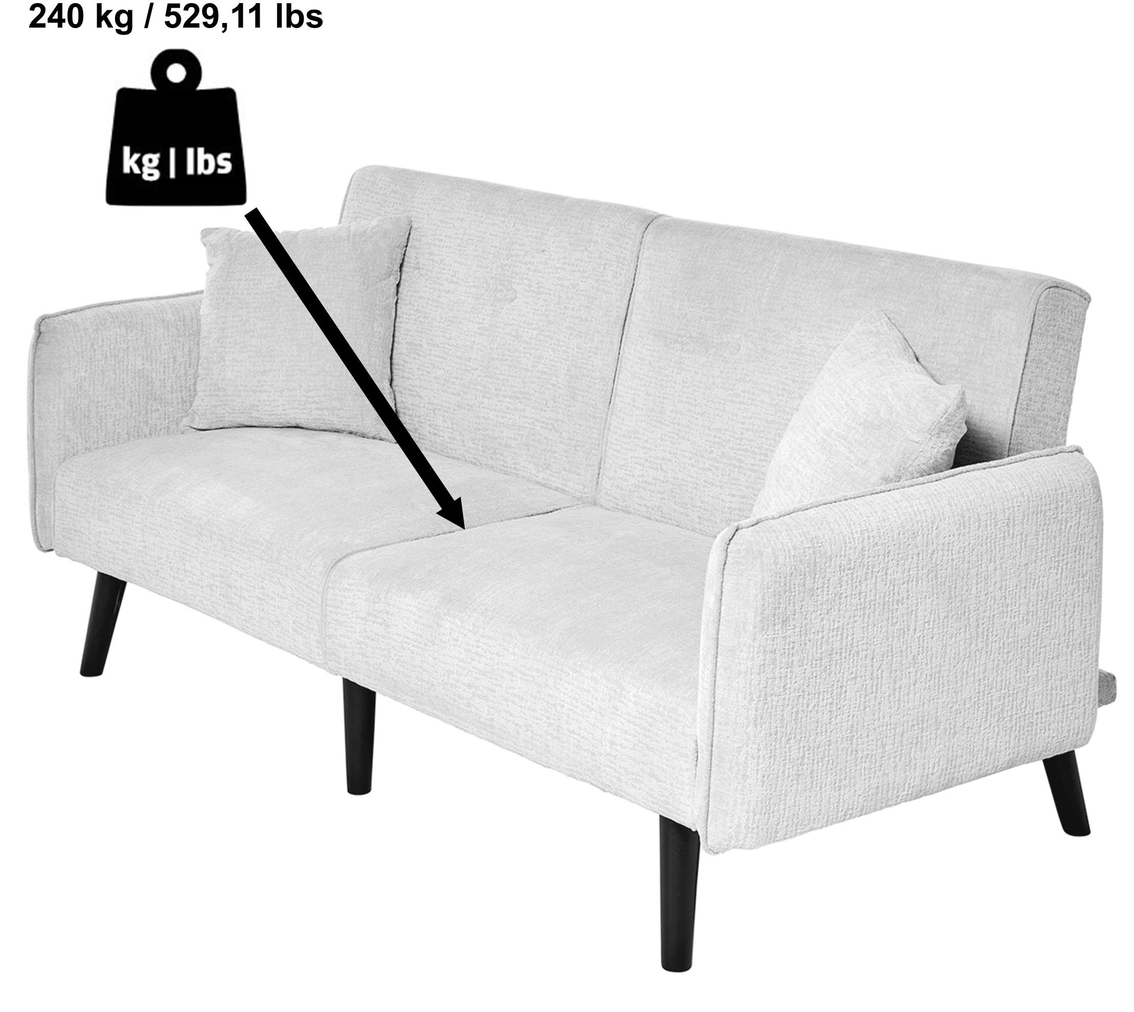 Jahnke Schlafsofa »CHILLAX DOT« mit Relax-und Schlaffunktion, inkl. Kissen, Breite 191 cm