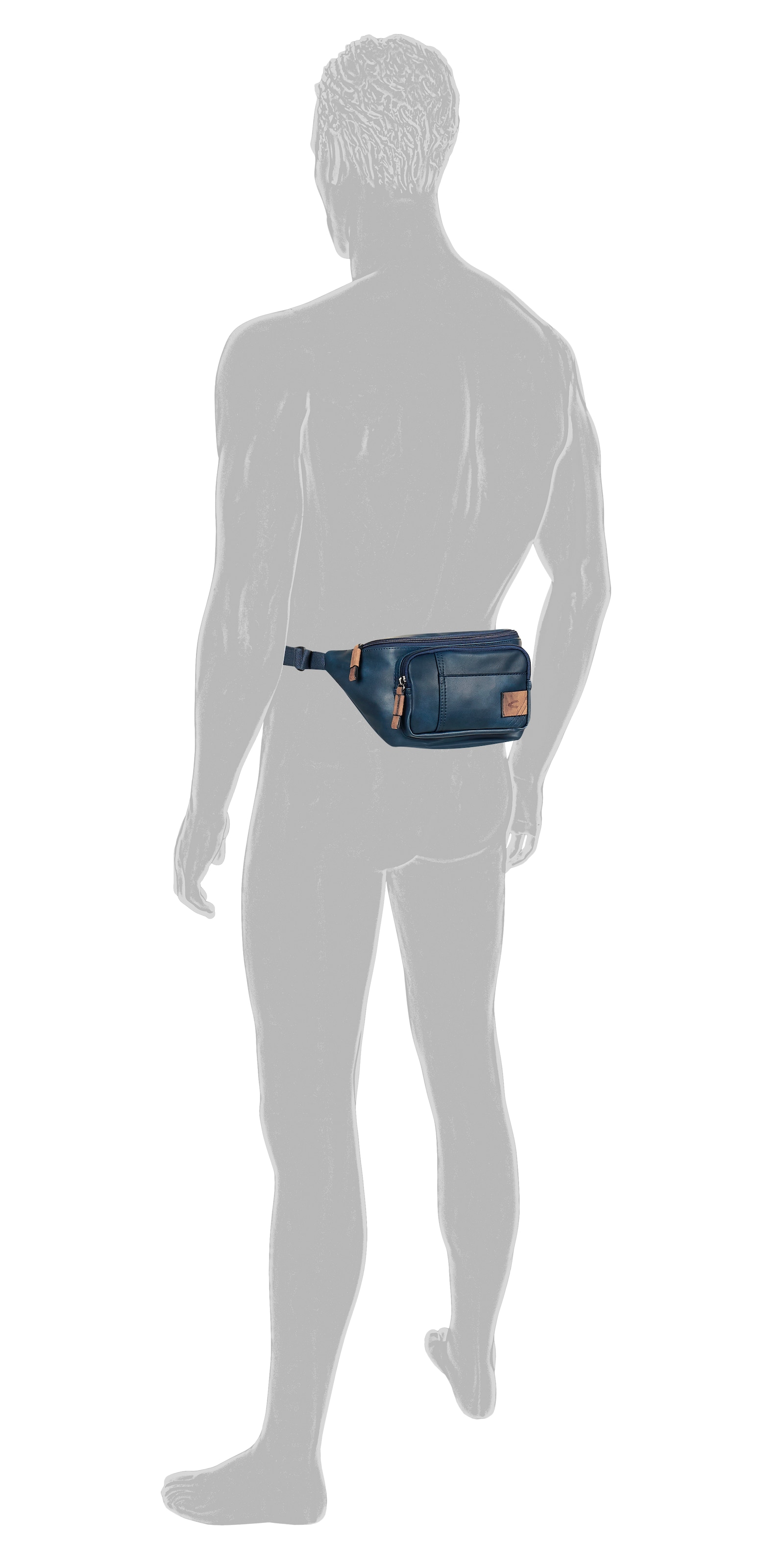 camel active Sac ventral »Laos« Unisex Gürteltasche, Crossbody-Bag mit praktischen Details