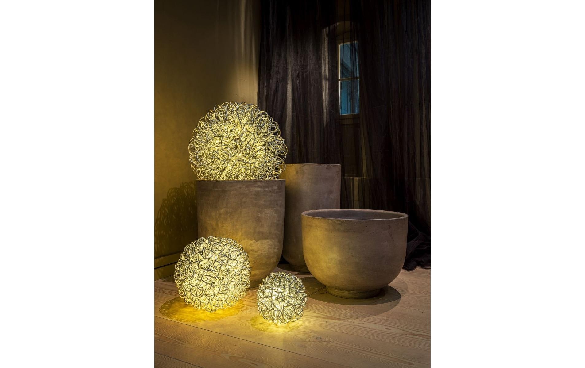 STT LED Dekofigur »Leonis 25 Silber« Warmweiss