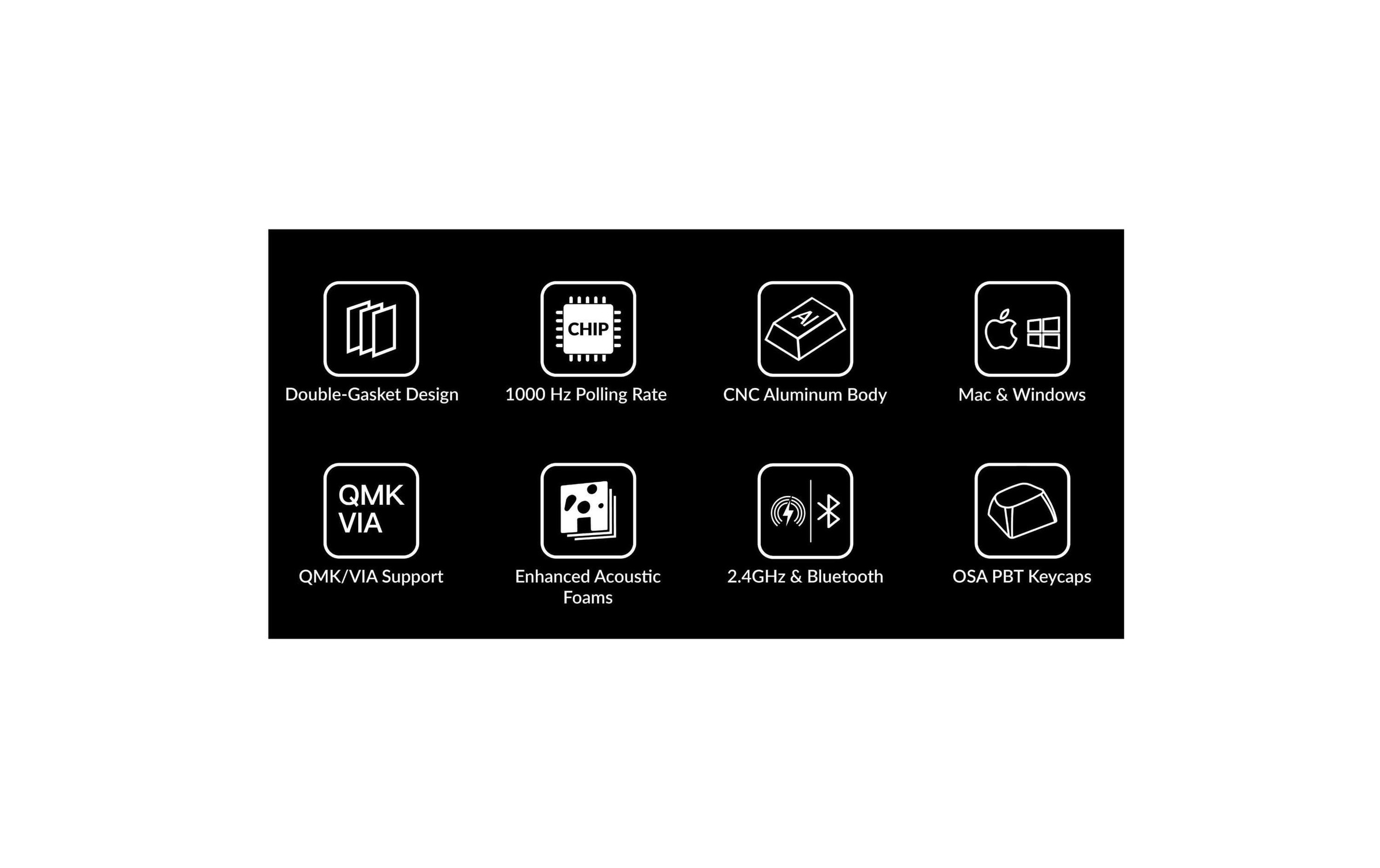   Gaming-Tastatur »Keychron Q10 Max Black QMK Red Switch« ()