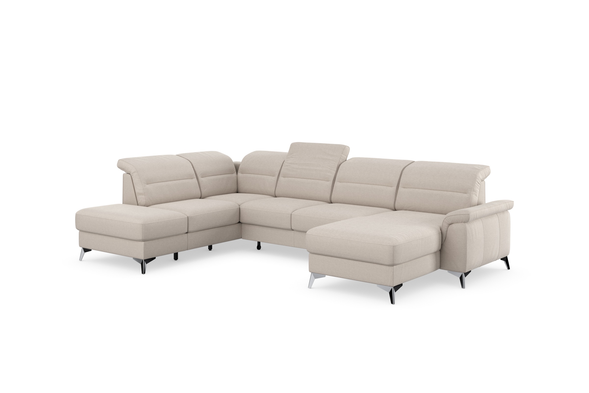 sit&more Wohnlandschaft »Sinatra U-Form«, optional mit Kopfteilverstellung und Armteilfunktion etc.
