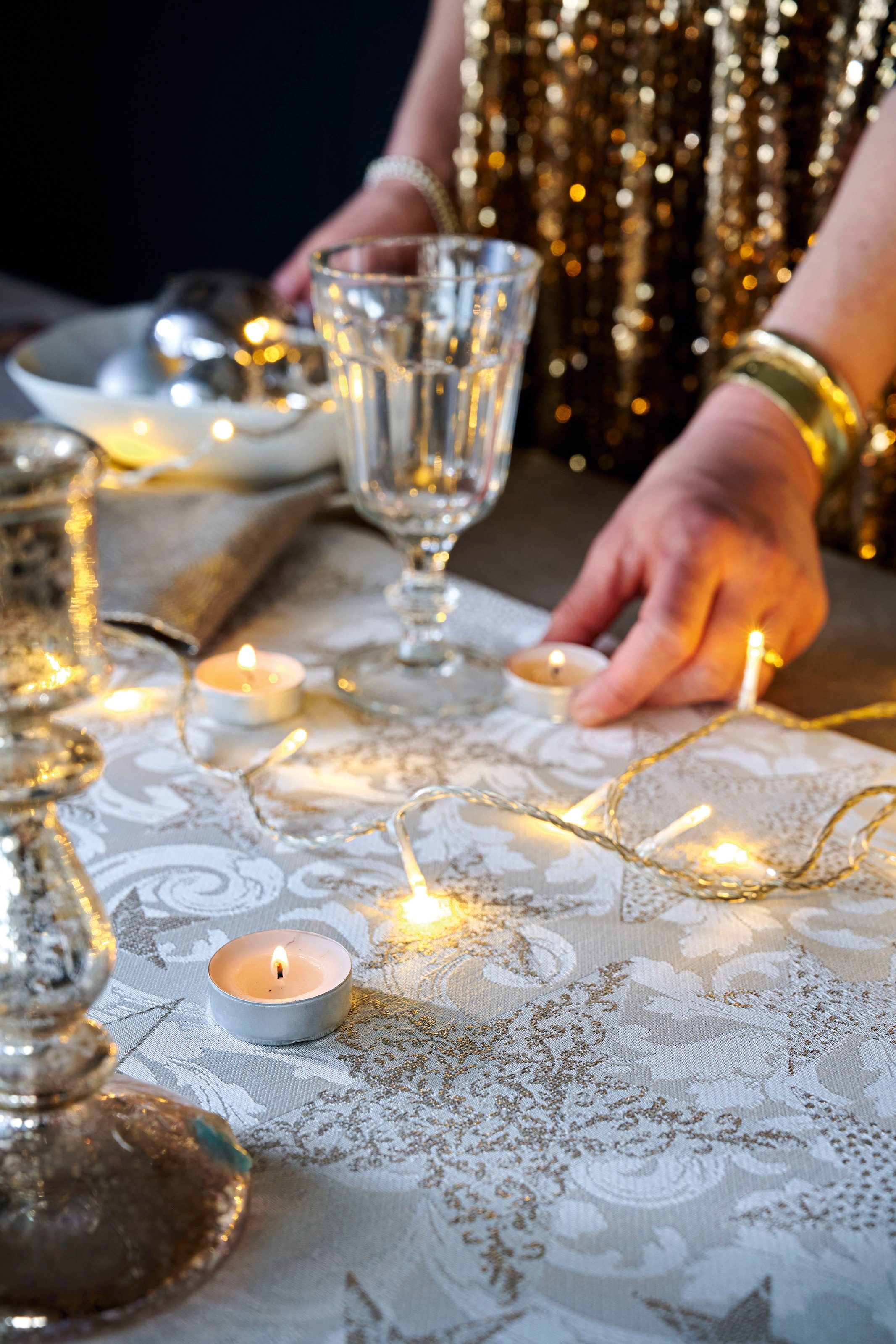 APELT Chemin de table »4711 CHRISTMAS GLAM, Weihnachtsdeko, Weihnachten« tissu jacquard Lurex