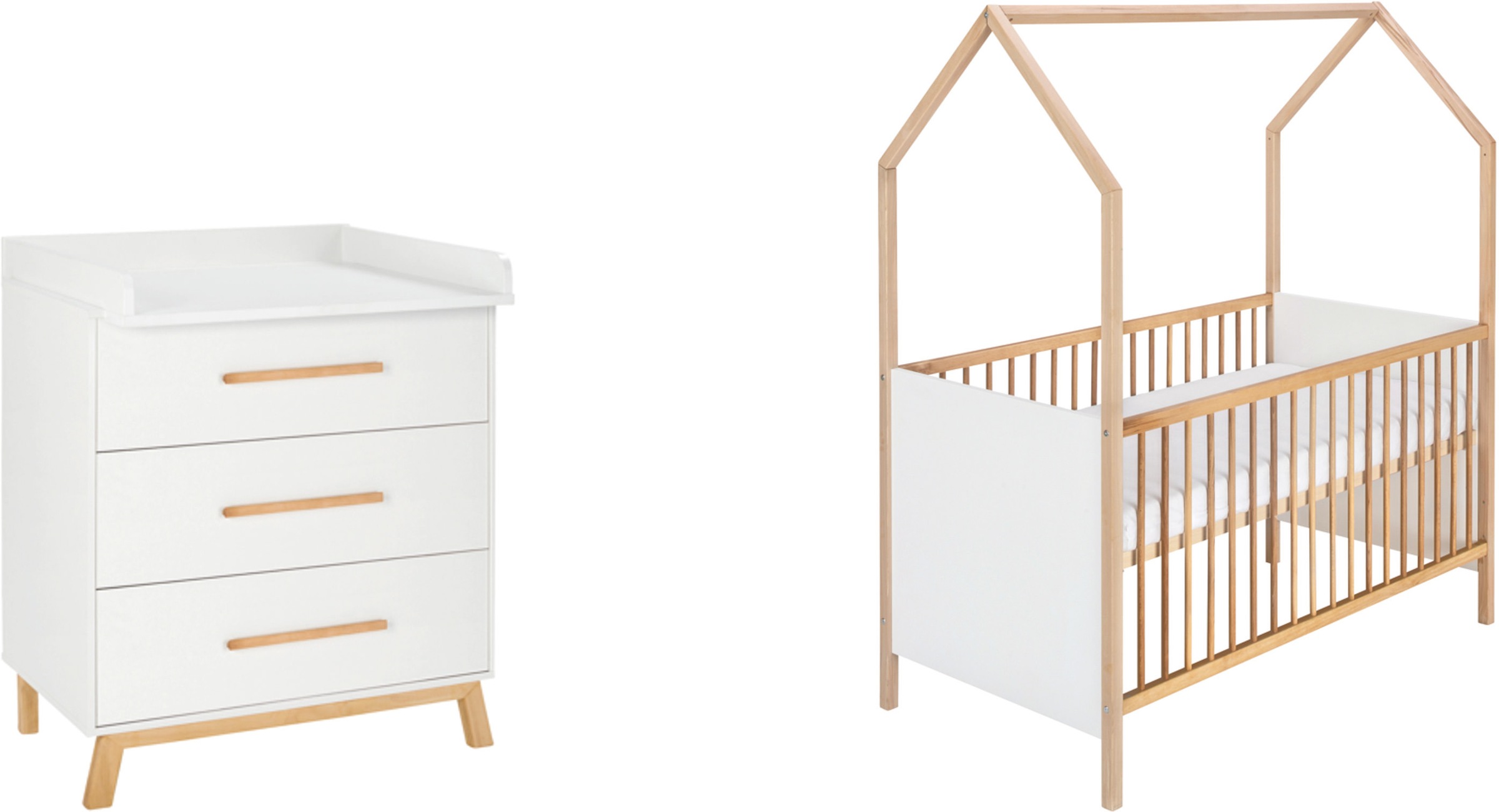 Image of Schardt Babymöbel-Set »Sienna«, (Spar-Set, 2 St., Hausbett, Wickelkommode), Made in Germany; mit Hausbett und Wickelkommode bei Ackermann Versand Schweiz