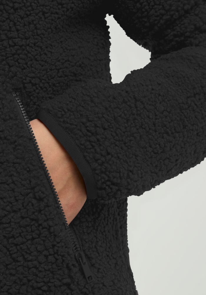 Jack Wolfskin Veste polaire »HIGH CURL JKT W« avec fermeture éclair continue, en polaire Sherpa, respirant