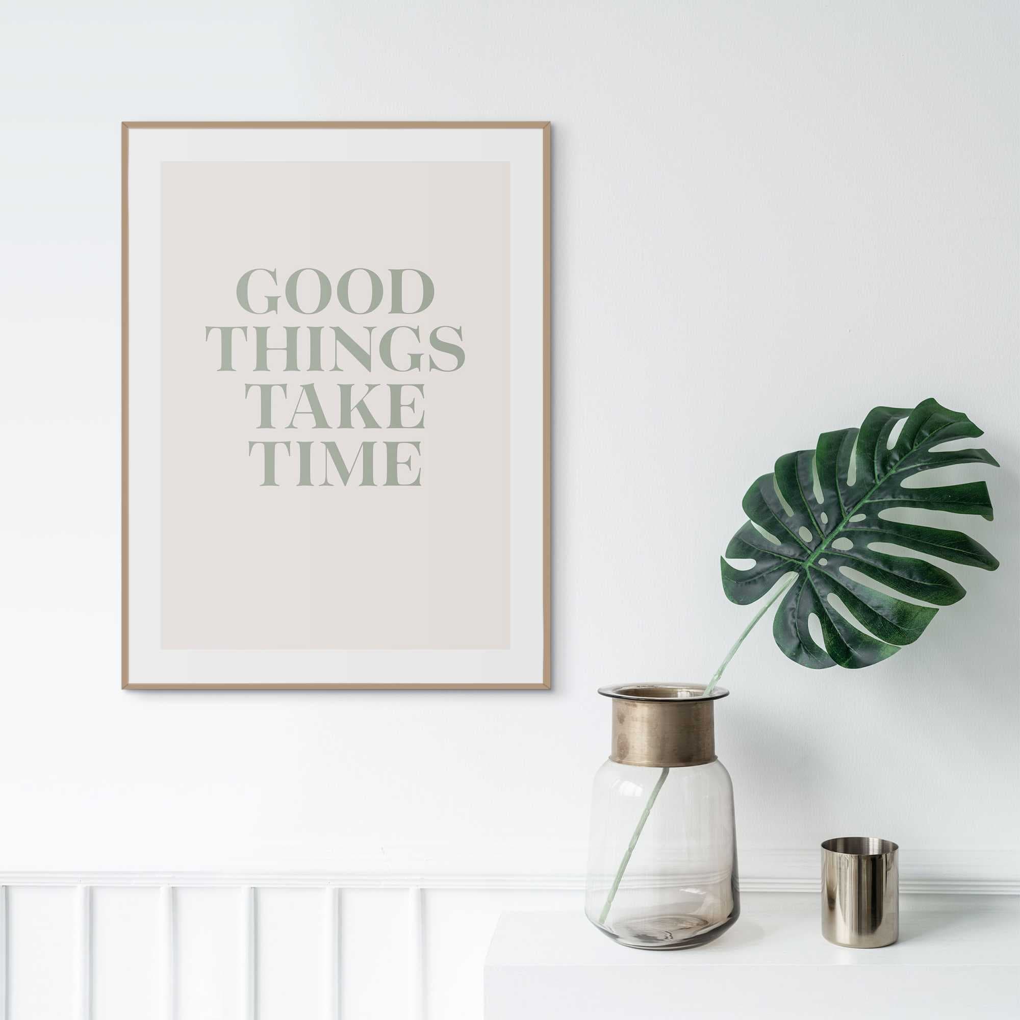 Image of Reinders Bild mit Rahmen "Take Your Time"