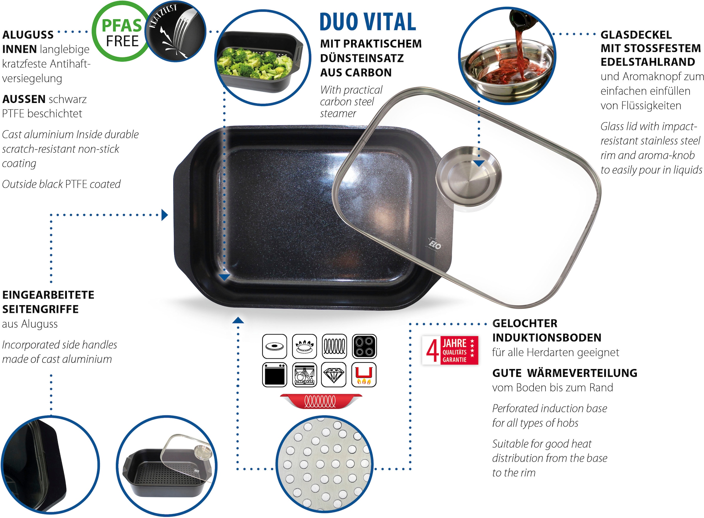 Elo Bräter »Duo Vital« Aluminiumguss