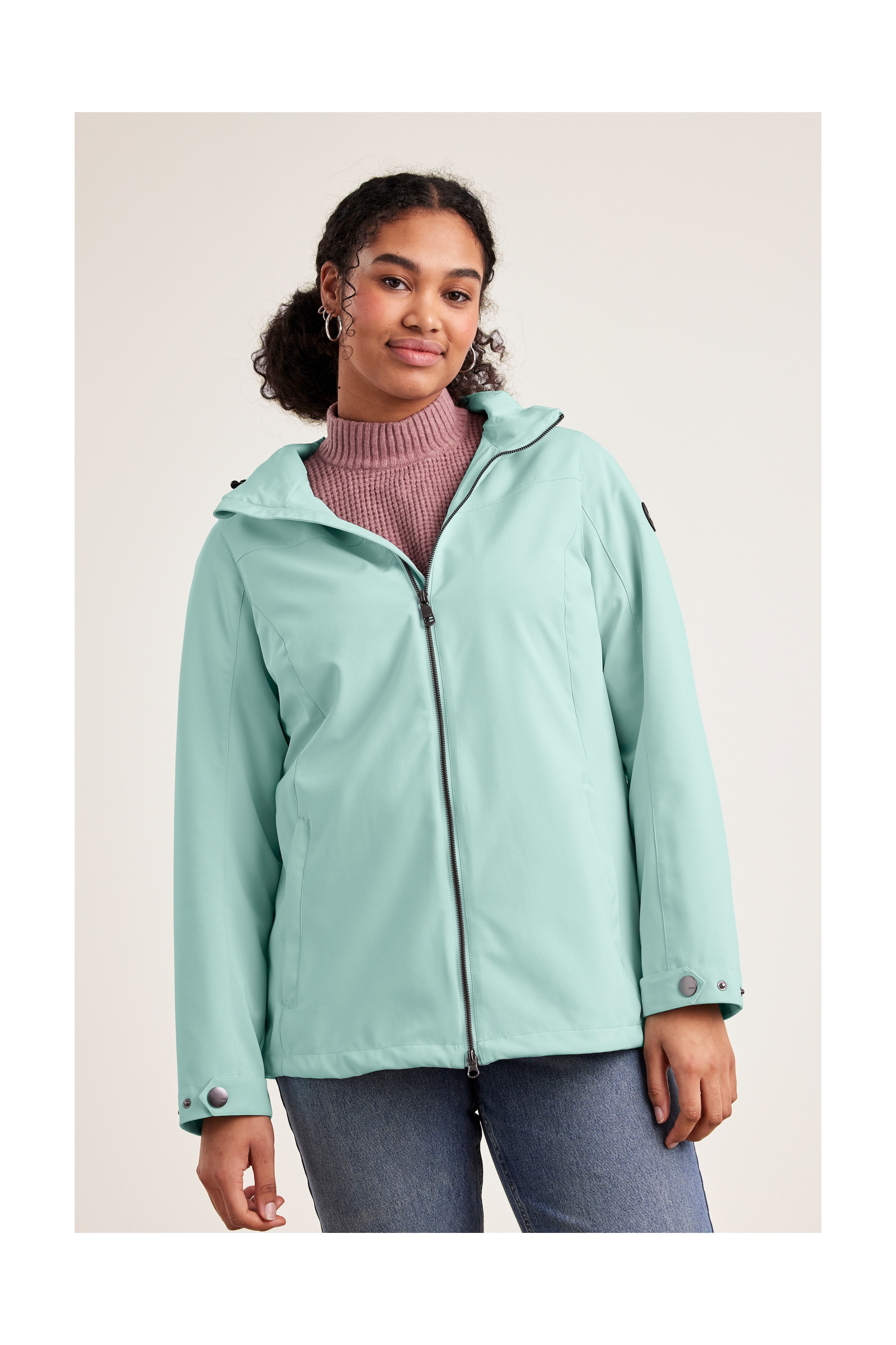 STOY Softshelljacke »STS 1 WMN SFTSHLL JCKT«, Damen Softshelljacke: wasserabweisend, winddicht, atmungsaktiv
