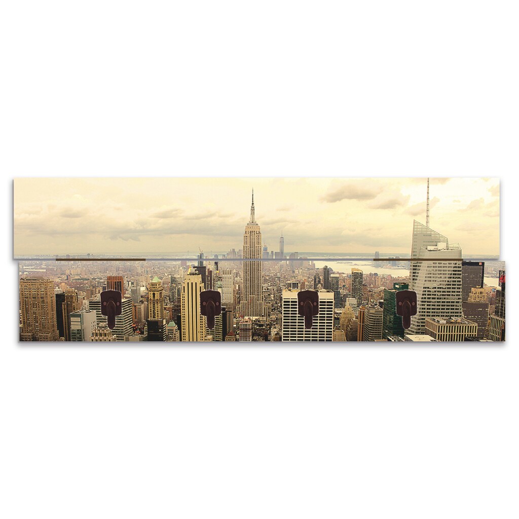 Artland Garderobenleiste »Skyline Manhattan - New York«