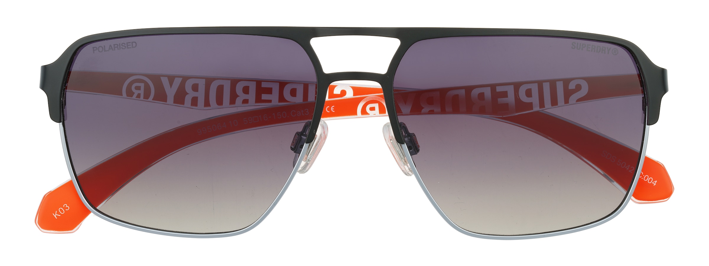 Superdry Lunettes de soleil »Modell 995064« Form Pilot, Logoschriftzug auf Bügel, Kombifassung