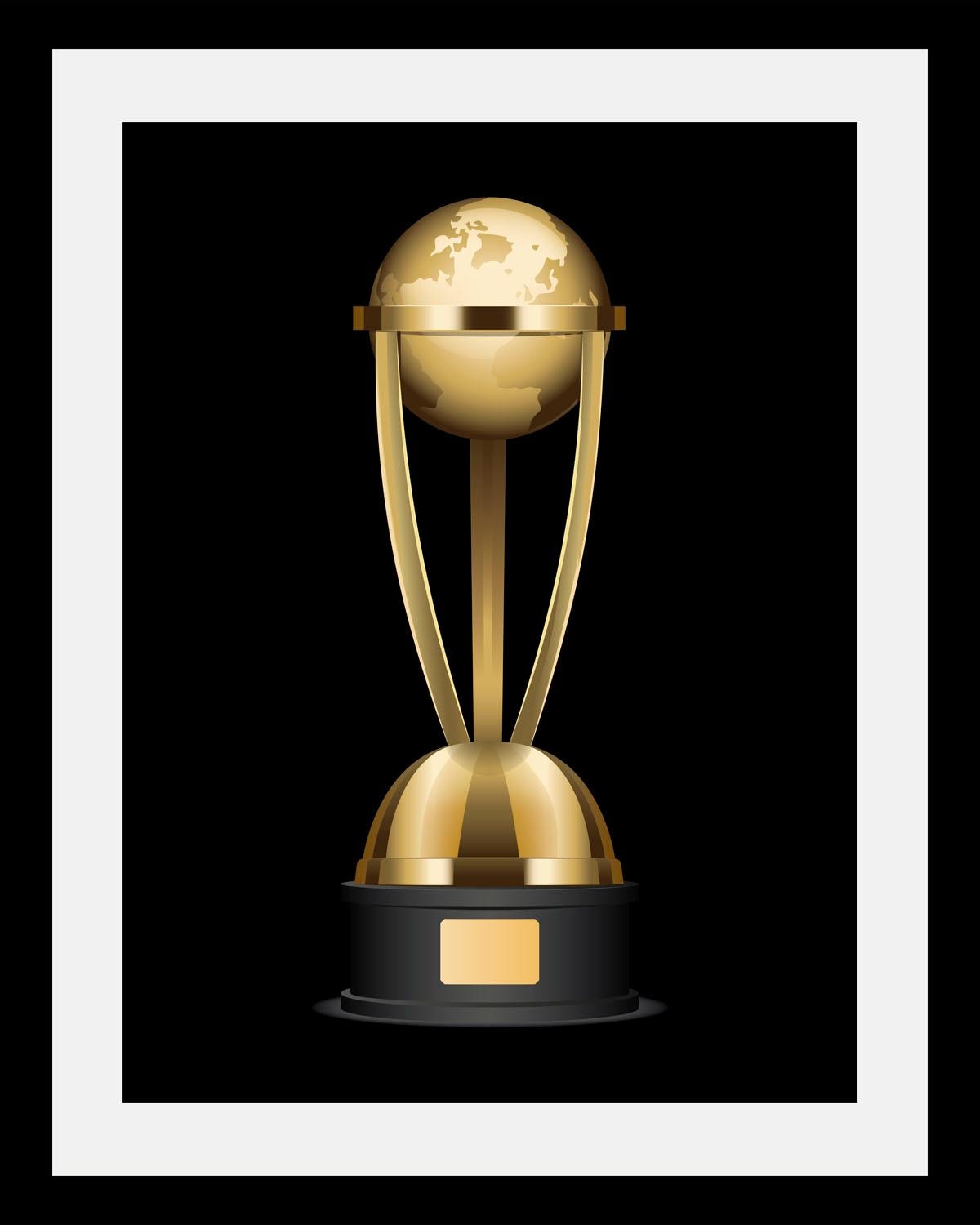 Image of queence Bild "Pokal" Art World HD Premium Poster-Druck inkl. Holzrahmen