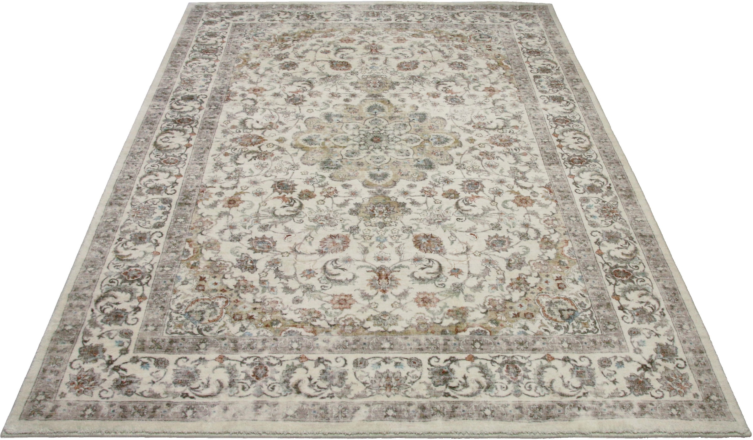 my home Tapis »Omar, Druckteppich, orientalisches Design, mehrfarbig, bedruckt« Rectangulaire 13 mm Höhe Orient-Optik, Vintage Design, weich, Wohnzimmer, Schlafzimmer