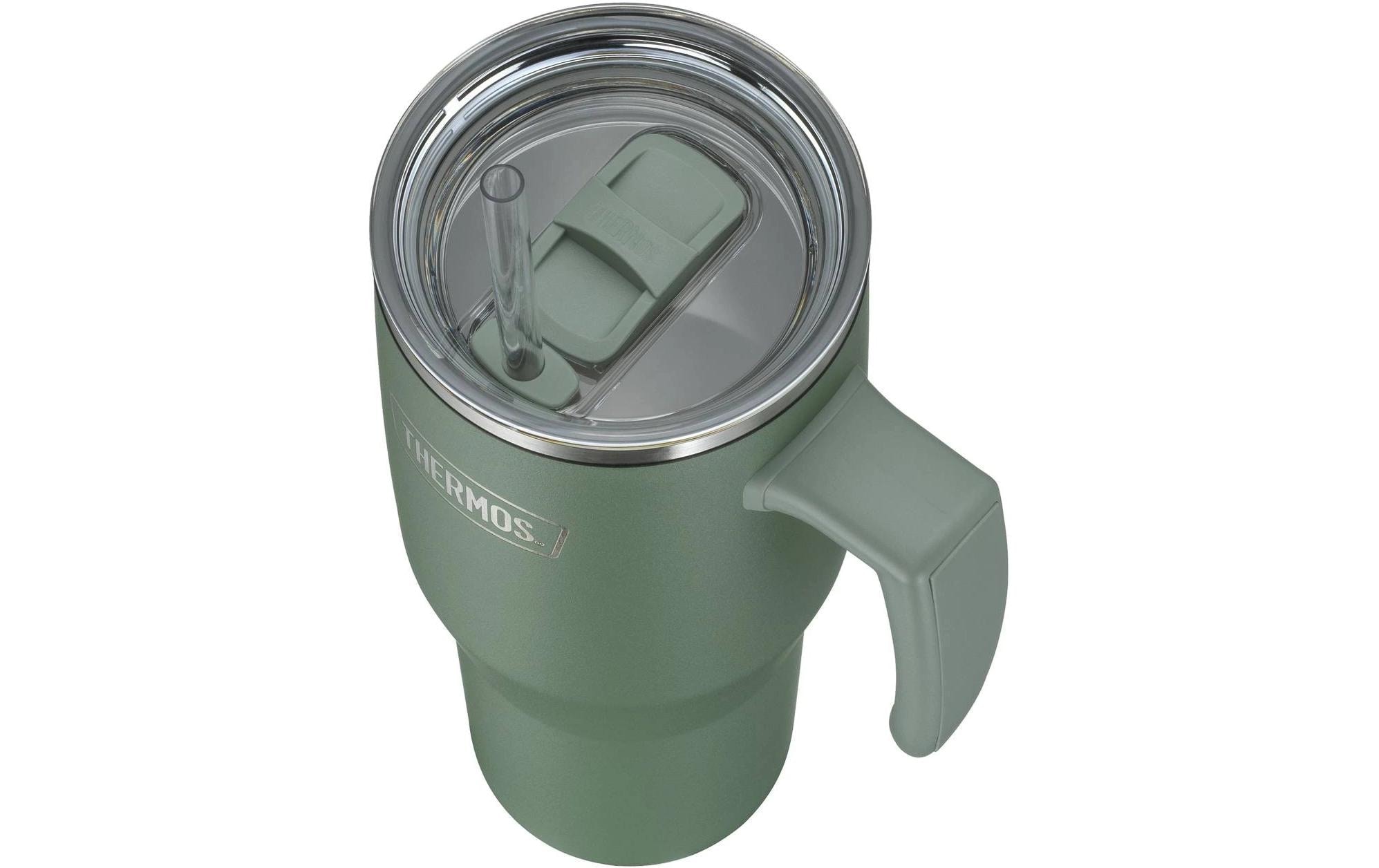 THERMOS Thermobecher »REFRESHING SERIES ISOLIERTRINKBECHER mit Strohhalm« 1,10l, 6h heiss & 6h kalt, mit Griff