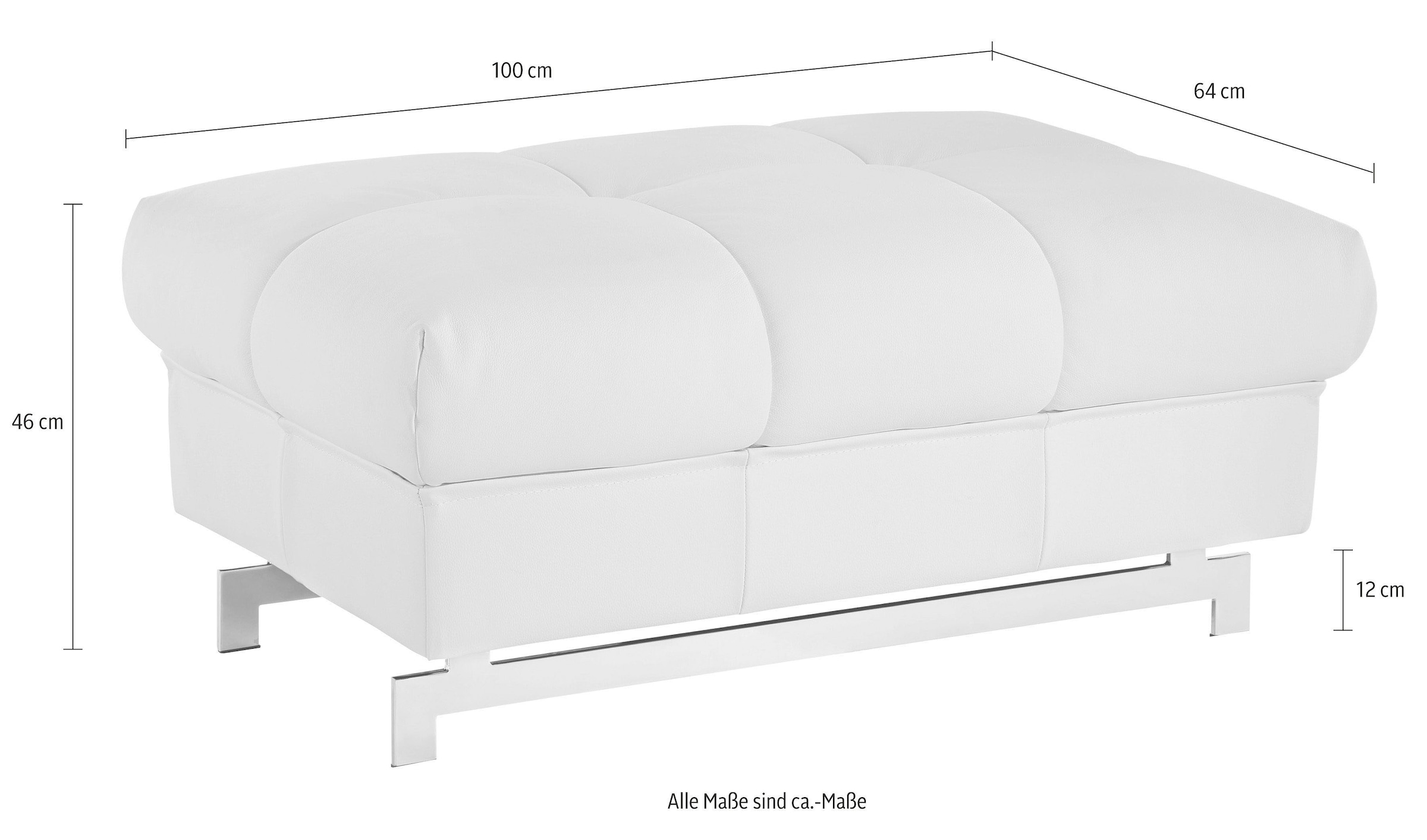COTTA Hocker »Chef« mit edlen Metallfüssen