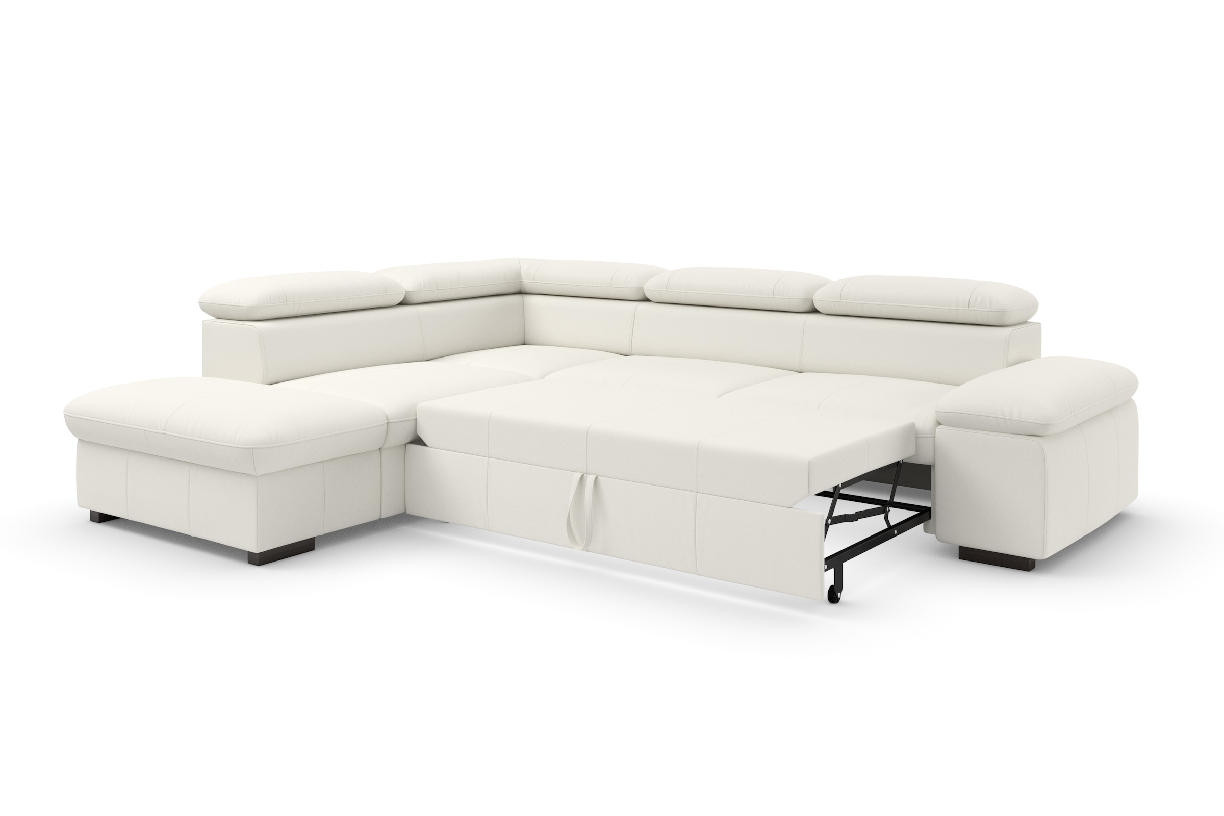 Home affaire Ecksofa »Alberto L-Form«, mit Kopfteilverstellung, wahlweise mit Bettfunktion